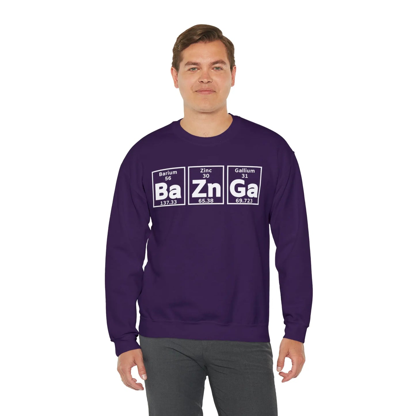 Geek Chic Big Bang Theory Sweatshirt - 'Ba Zn Ga' Periodic Table Printify