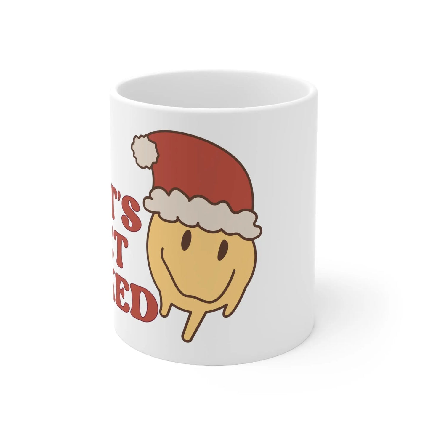 Let’s Get Baked Retro Smiley Ceramic Mug 11oz Printify