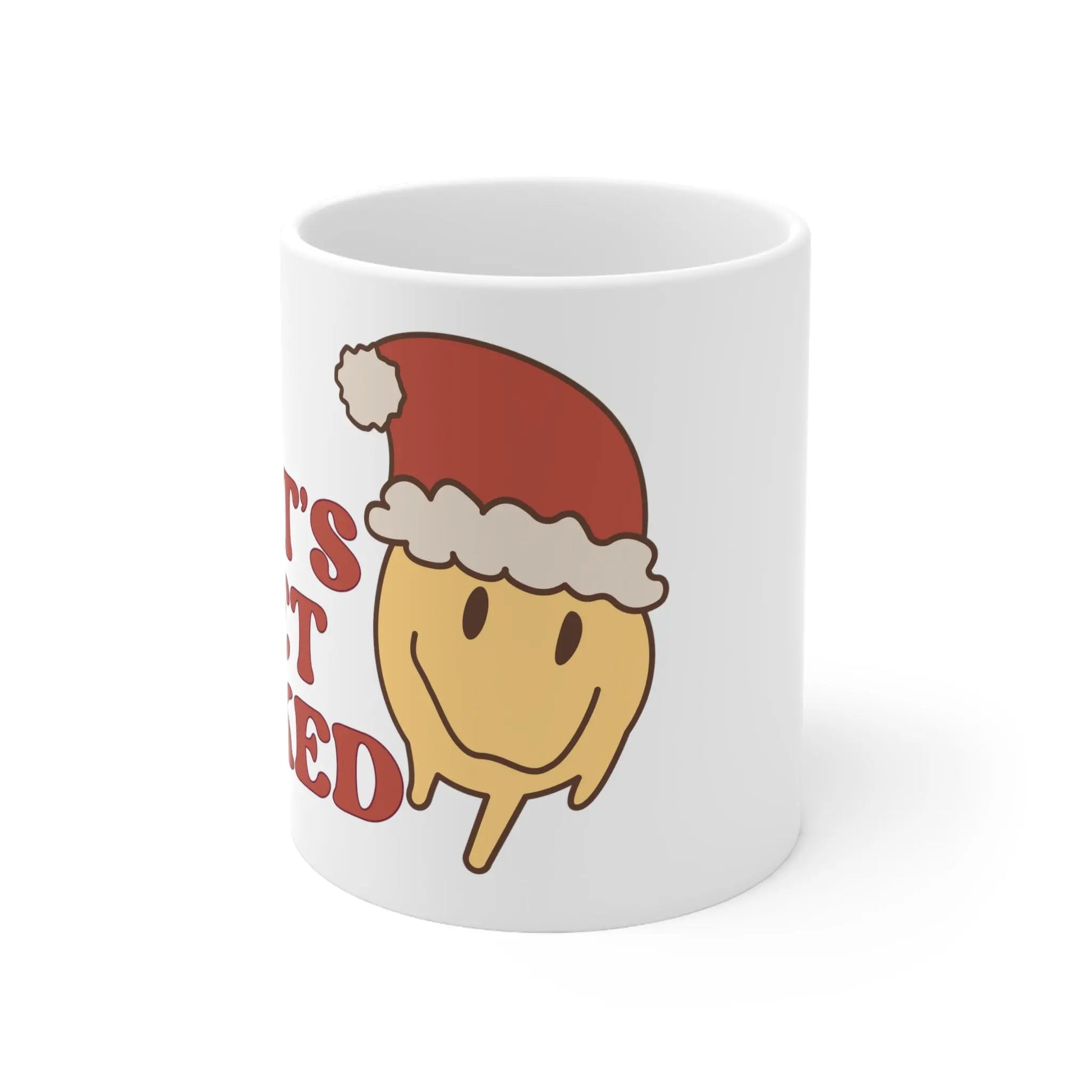 Let’s Get Baked Retro Smiley Ceramic Mug 11oz Printify