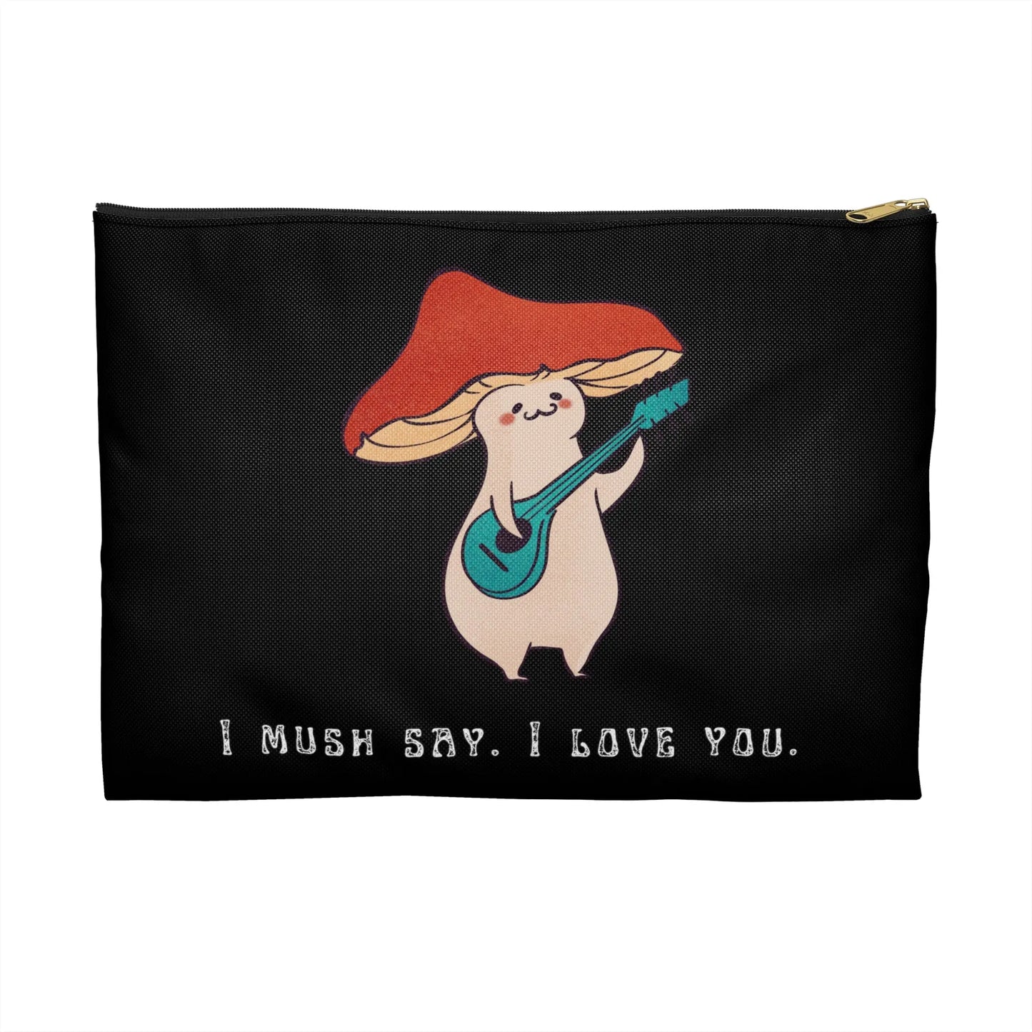 I mush say I love you cute funny pun gift Accessory Pouch Printify
