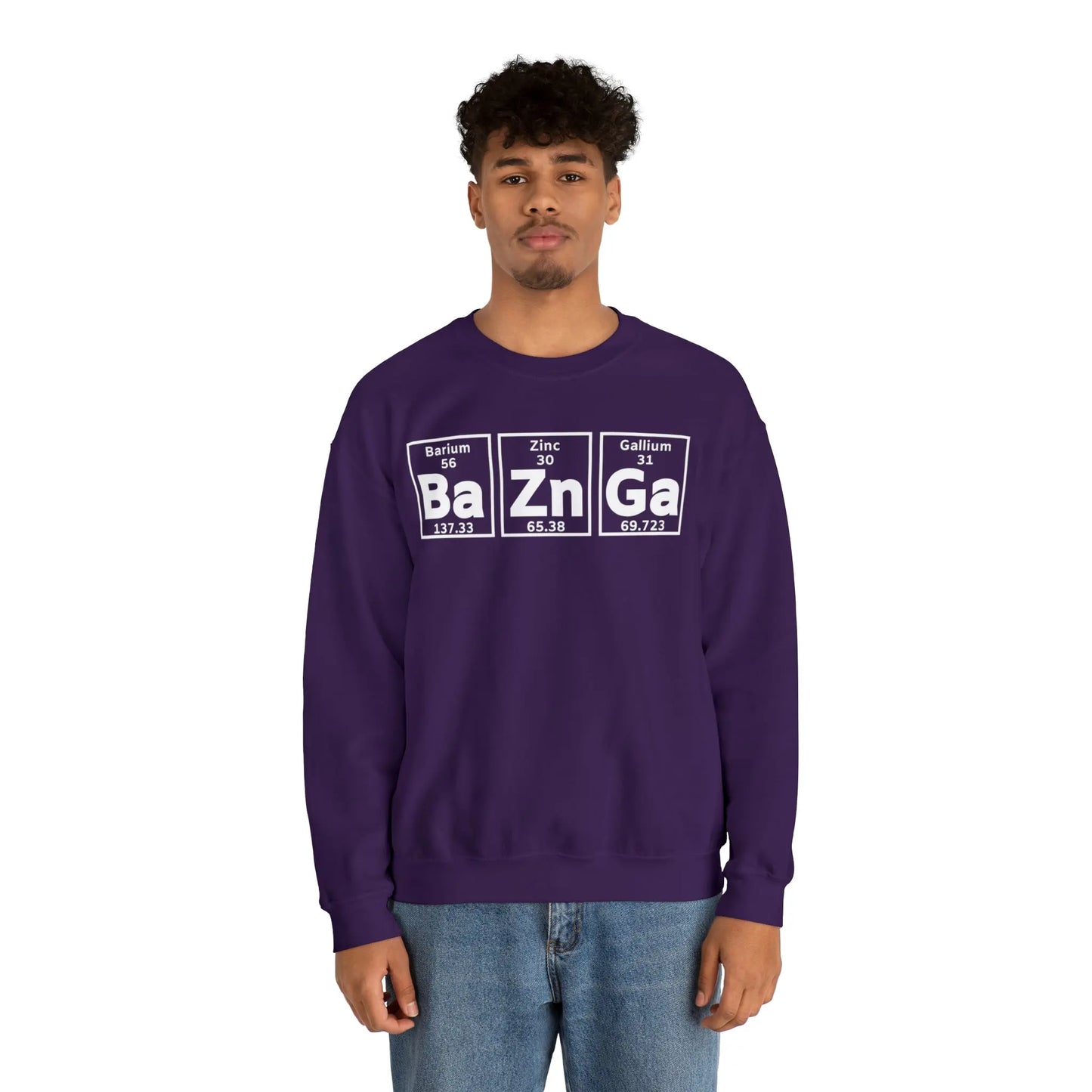 Geek Chic Big Bang Theory Sweatshirt - 'Ba Zn Ga' Periodic Table Printify