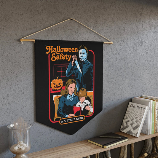 Halloween Michael Myers Wall Pennant Home Decor Boho Vintage Printify