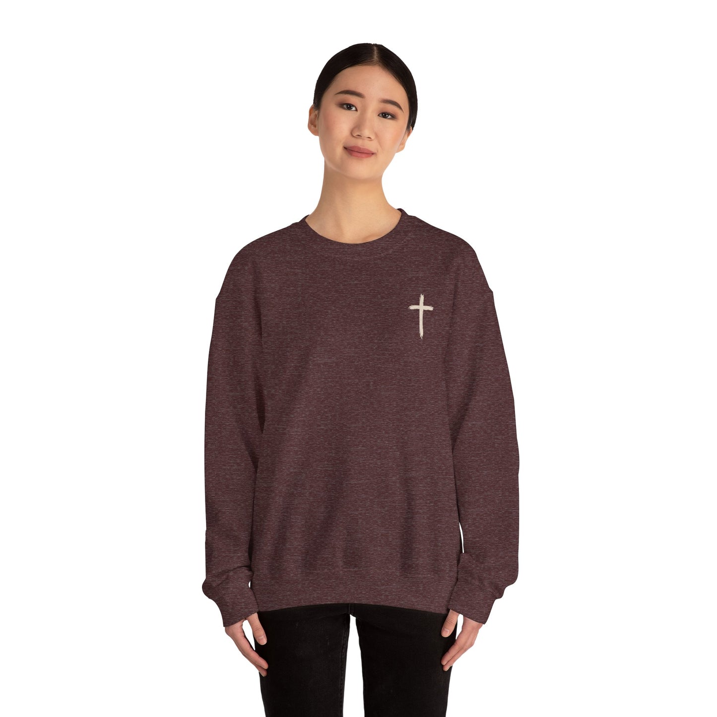 Christian Inspirational Sweatshirt When You Are Hanging On By A Thread, Make Sure It’s The Hem of His Garment - Stay Tomorrow Needs You