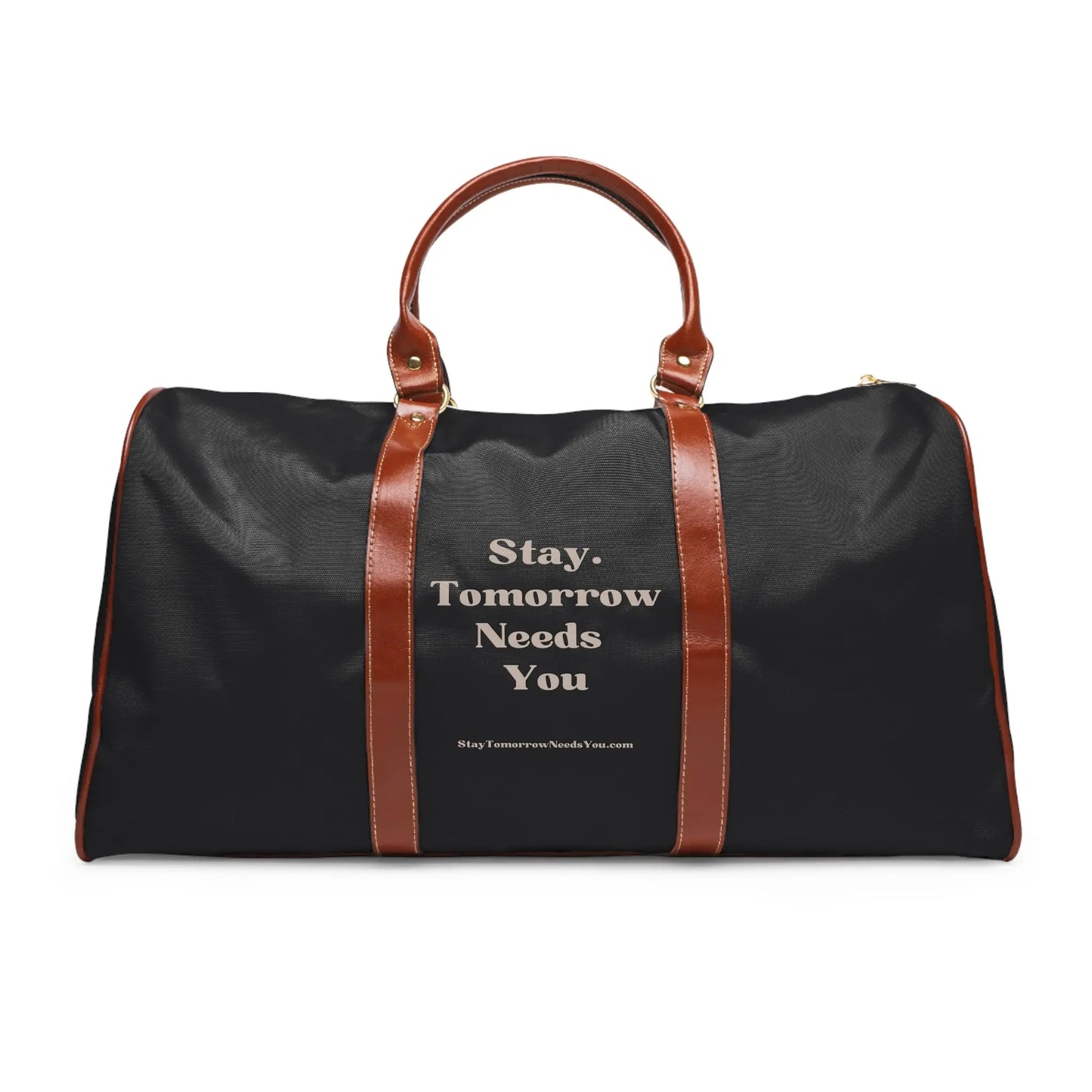 Suicide Awareness Stay Tomorrow Needs You Waterproof Travel Bag - Ideal for Mother’s Day travels. Carry essentials with purpose, supporting mental health awareness. Shop now