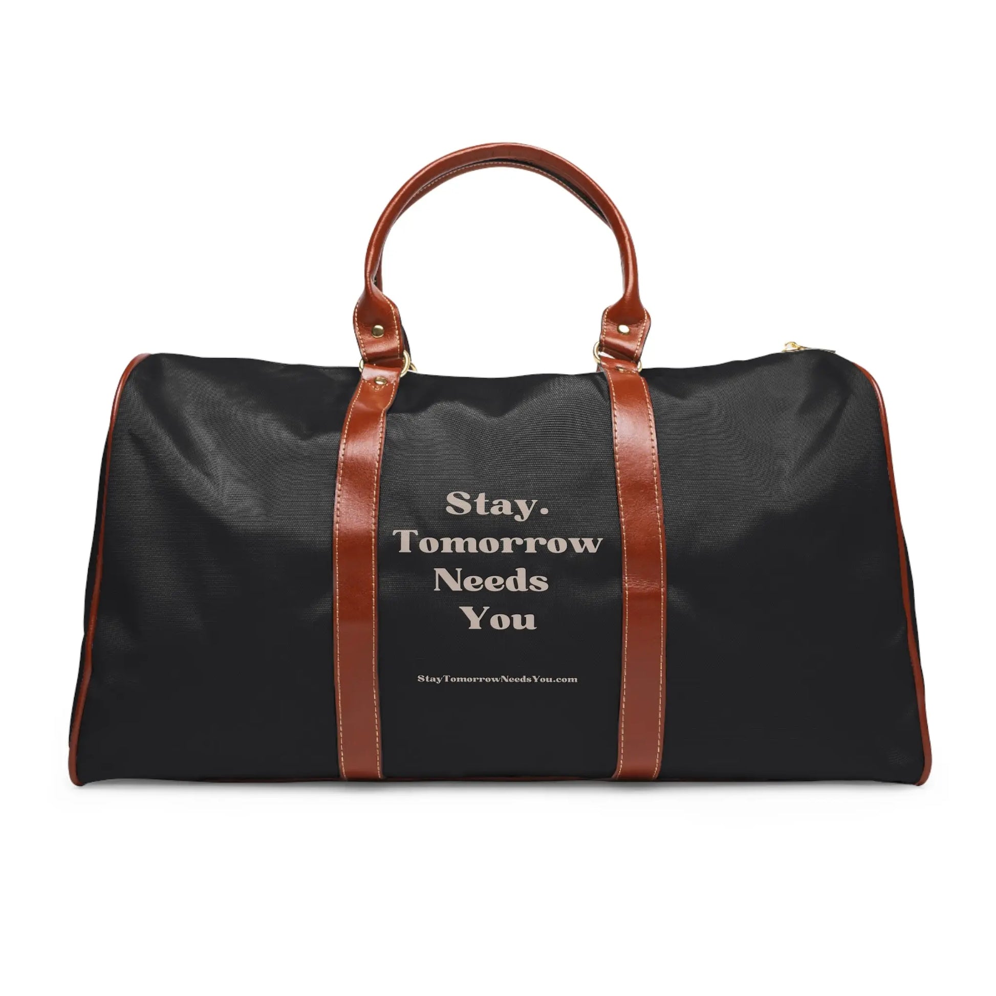 Suicide Awareness Stay Tomorrow Needs You Waterproof Travel Bag - Ideal for Mother’s Day travels. Carry essentials with purpose, supporting mental health awareness. Shop now