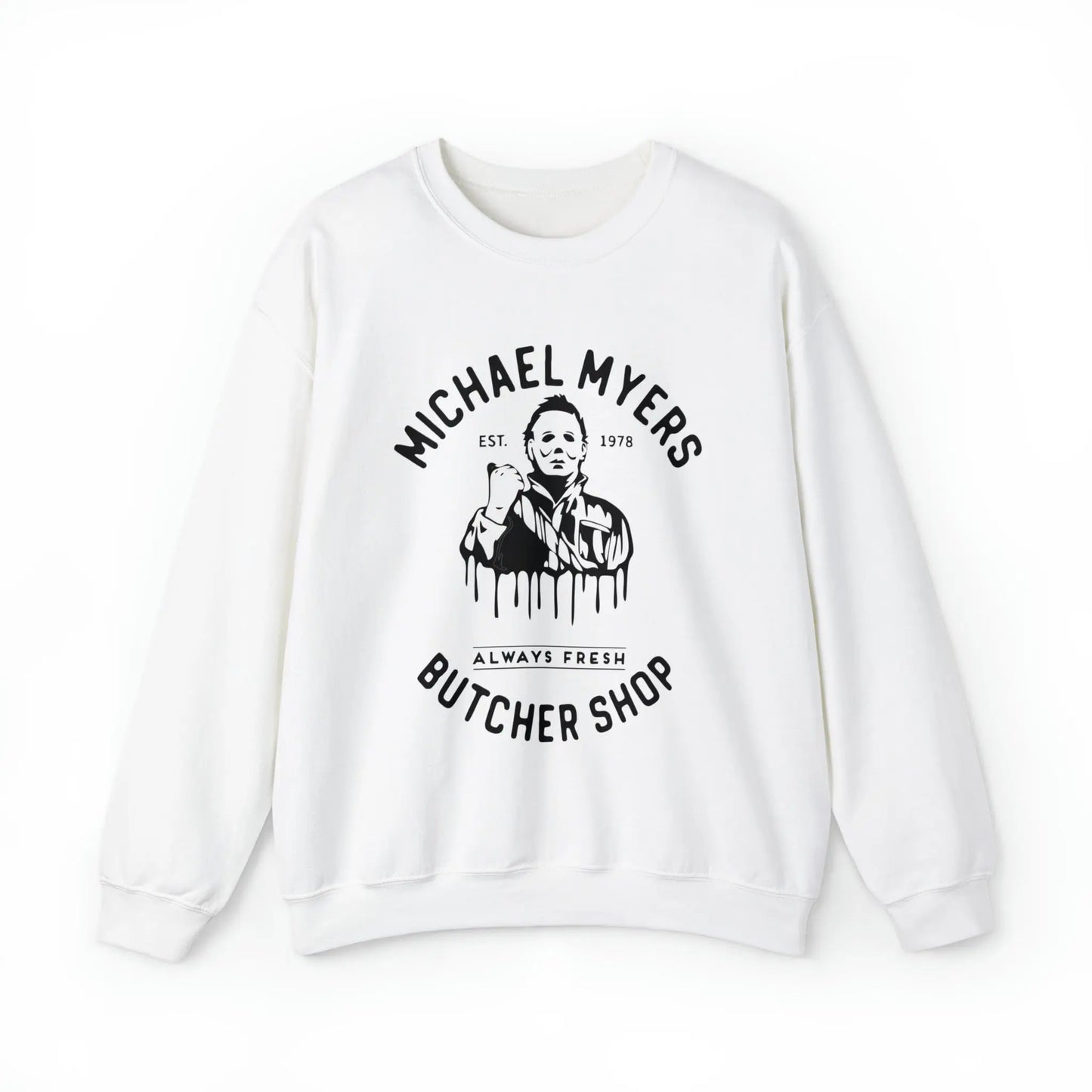 Halloween Michael Myers Butcher Shop Sweatshirt Printify