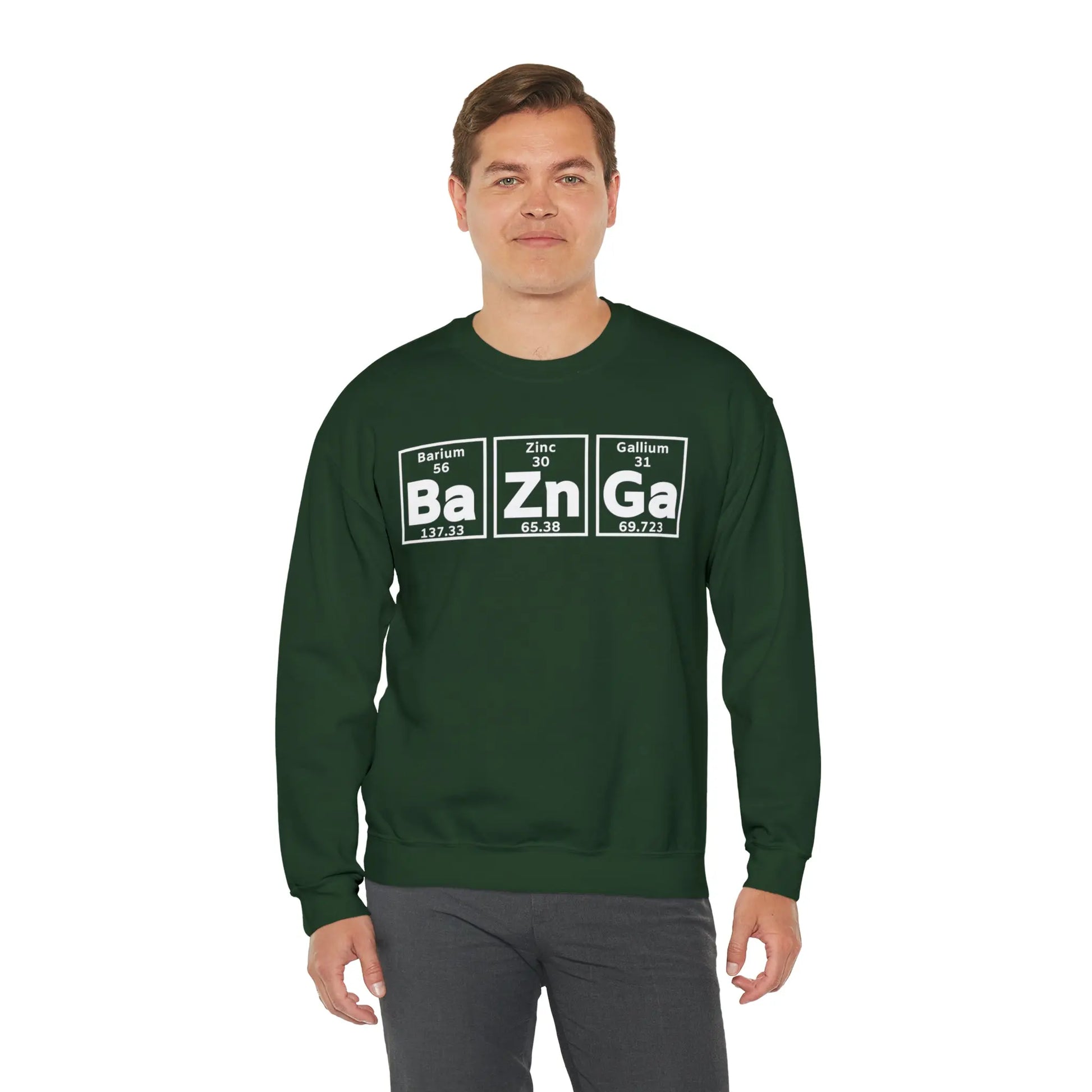 Geek Chic Big Bang Theory Sweatshirt - 'Ba Zn Ga' Periodic Table Printify