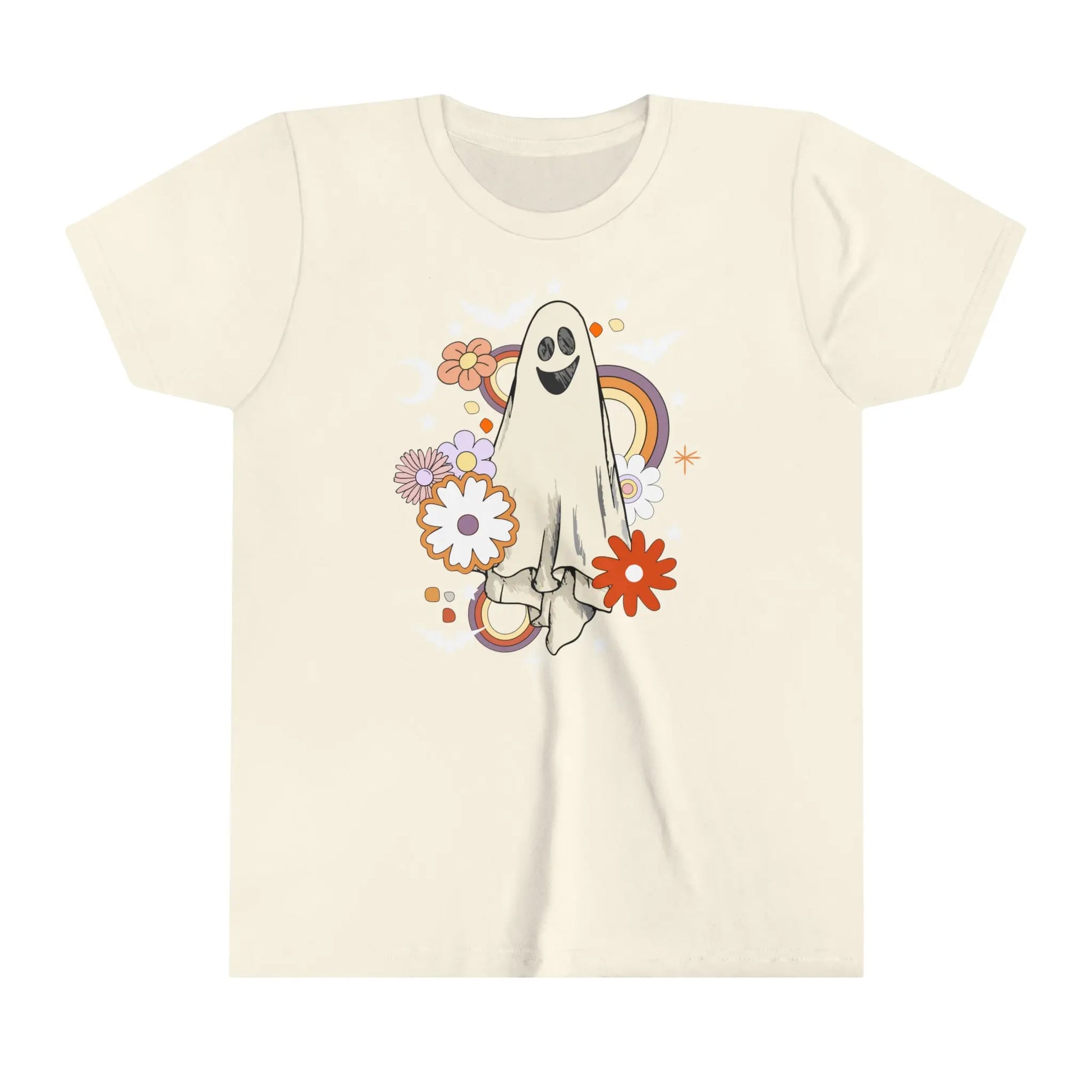 Kids Vintage Retro Flower Ghost T-Shirt Printify