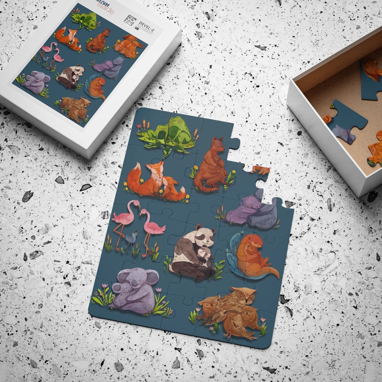 Discover the Joy of Cute Baby Animals - Jigsaw Puzzle for Kids , 30-Piece - papercraneco