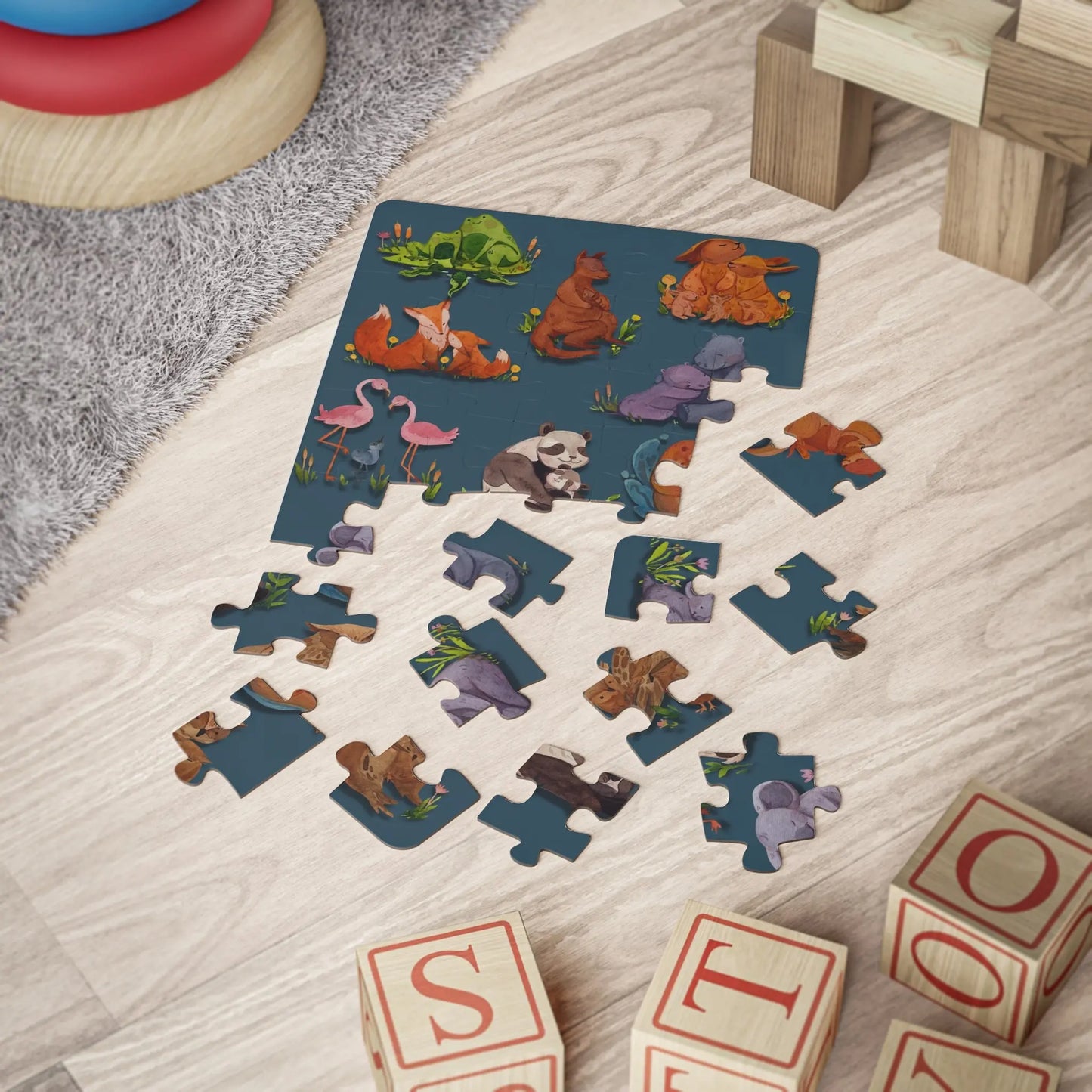 Discover the Joy of Cute Baby Animals - Jigsaw Puzzle for Kids , 30-Piece - papercraneco