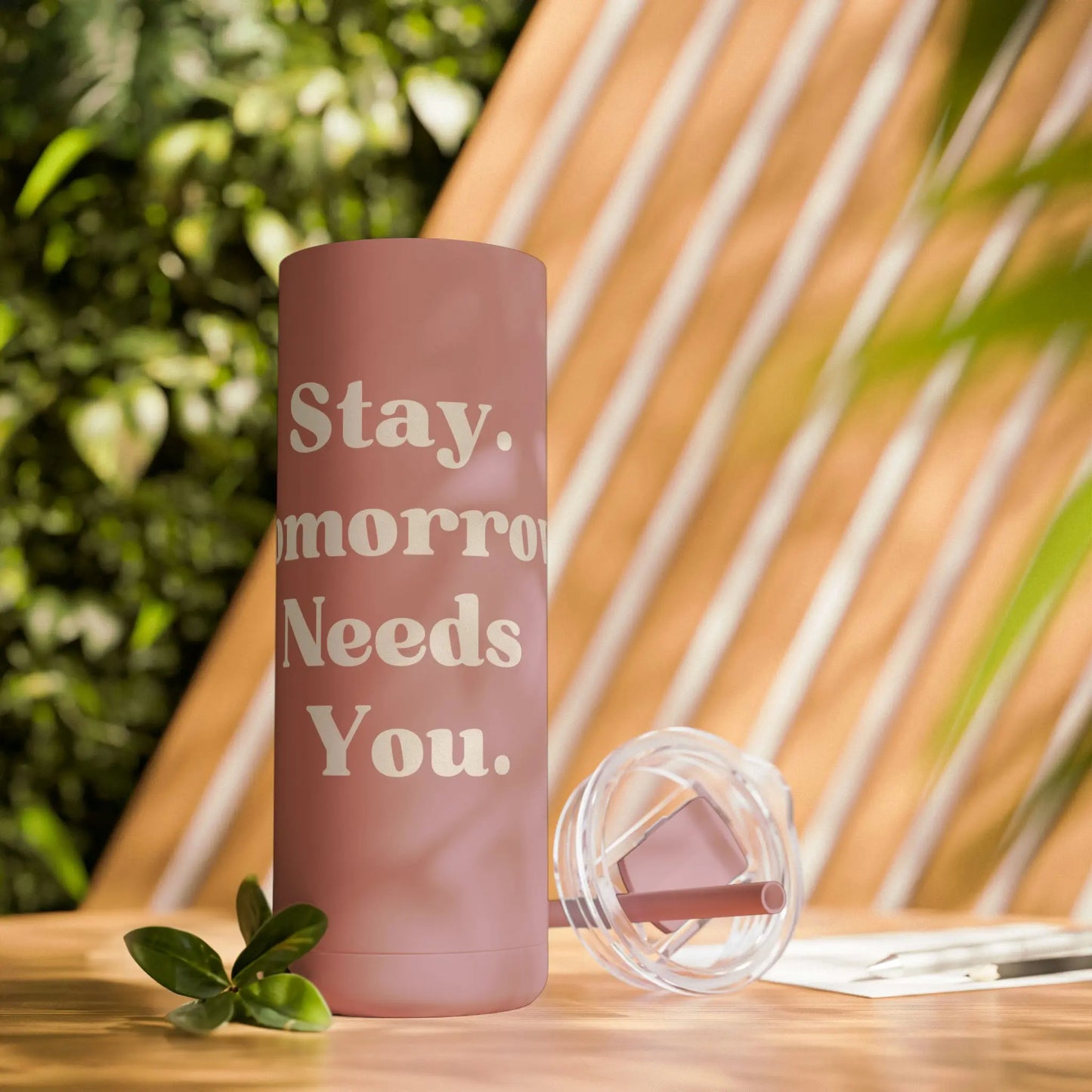 Suicide Awareness Stay Tomorrow Needs You Maars Maker Skinny Matte Tumbler, 20oz Printify