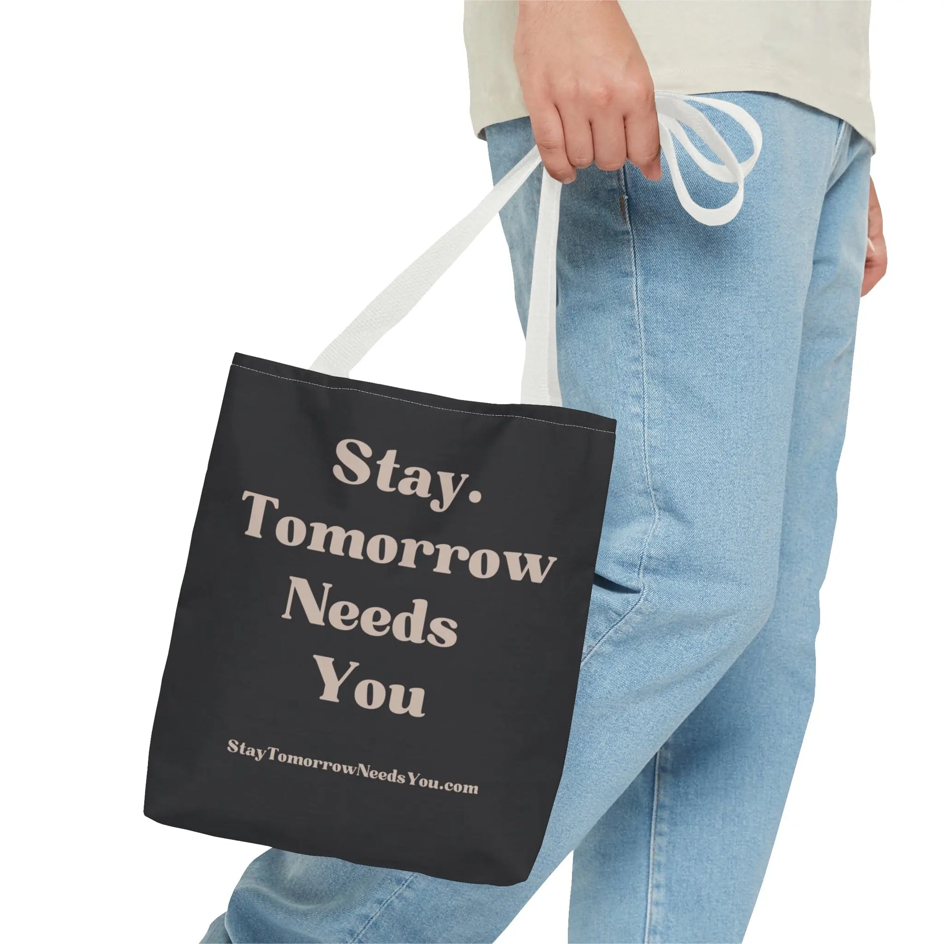 Stay Tomorrow Needs You Tote Mental Health Awareness Suicide Prevention Mothers Day Fathers Day Gift Veterans Support Military Gift Summer 2024 Beach Bag Pool Bag