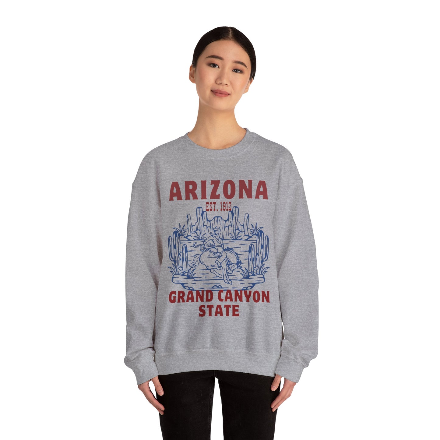 Arizona Grand Canyon State EST 1912 Western Desert Cowboy Boho Sweatshirt Summer Vintage Summer Roadtrip Travel - Stay Tomorrow Needs You Arizona Grand Canyon State EST 1912 Western Desert Cowboy Boho Sweatshirt Summer Vintage Summer Roadtrip Travel