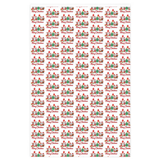 Horror Movie Christmas 2024 Wrapping Paper