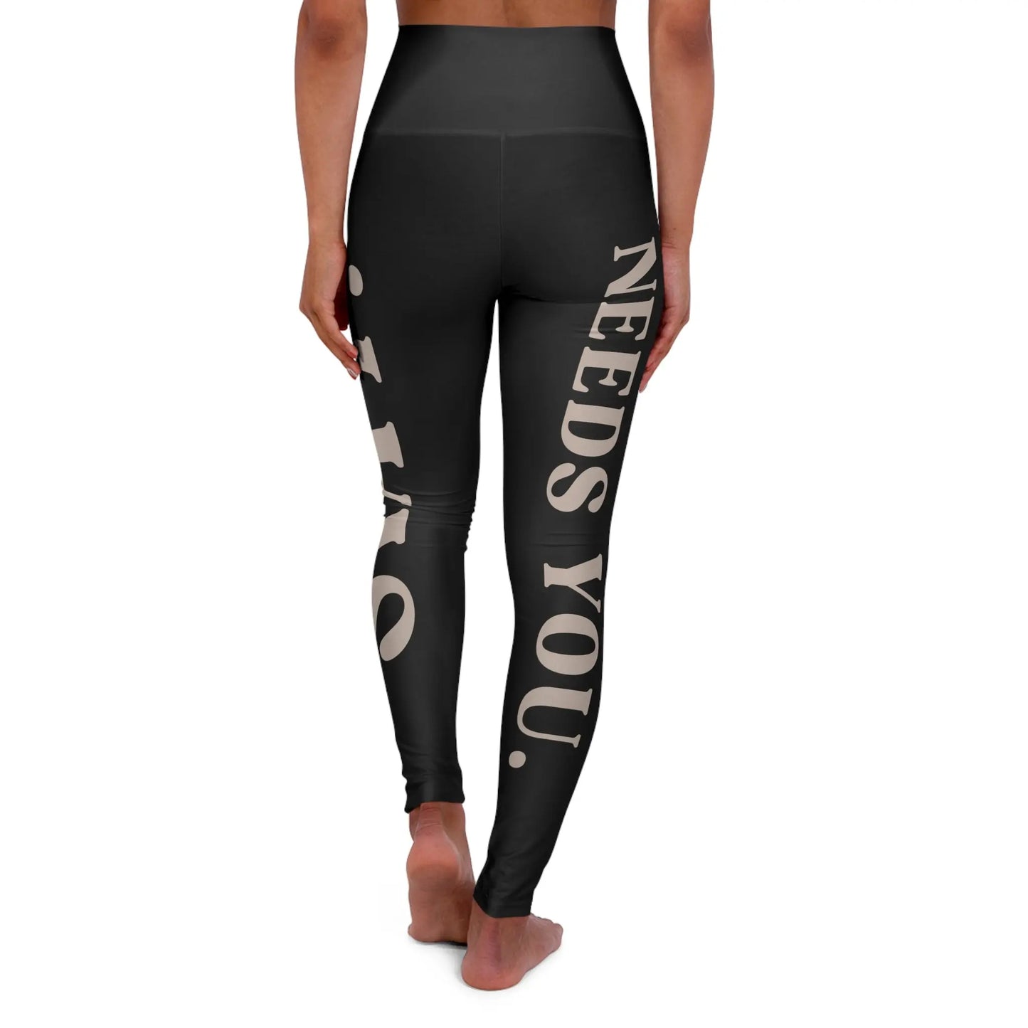 Suicide Awareness Stay Tomorrow Needs You High Waisted Yoga Leggings Printify