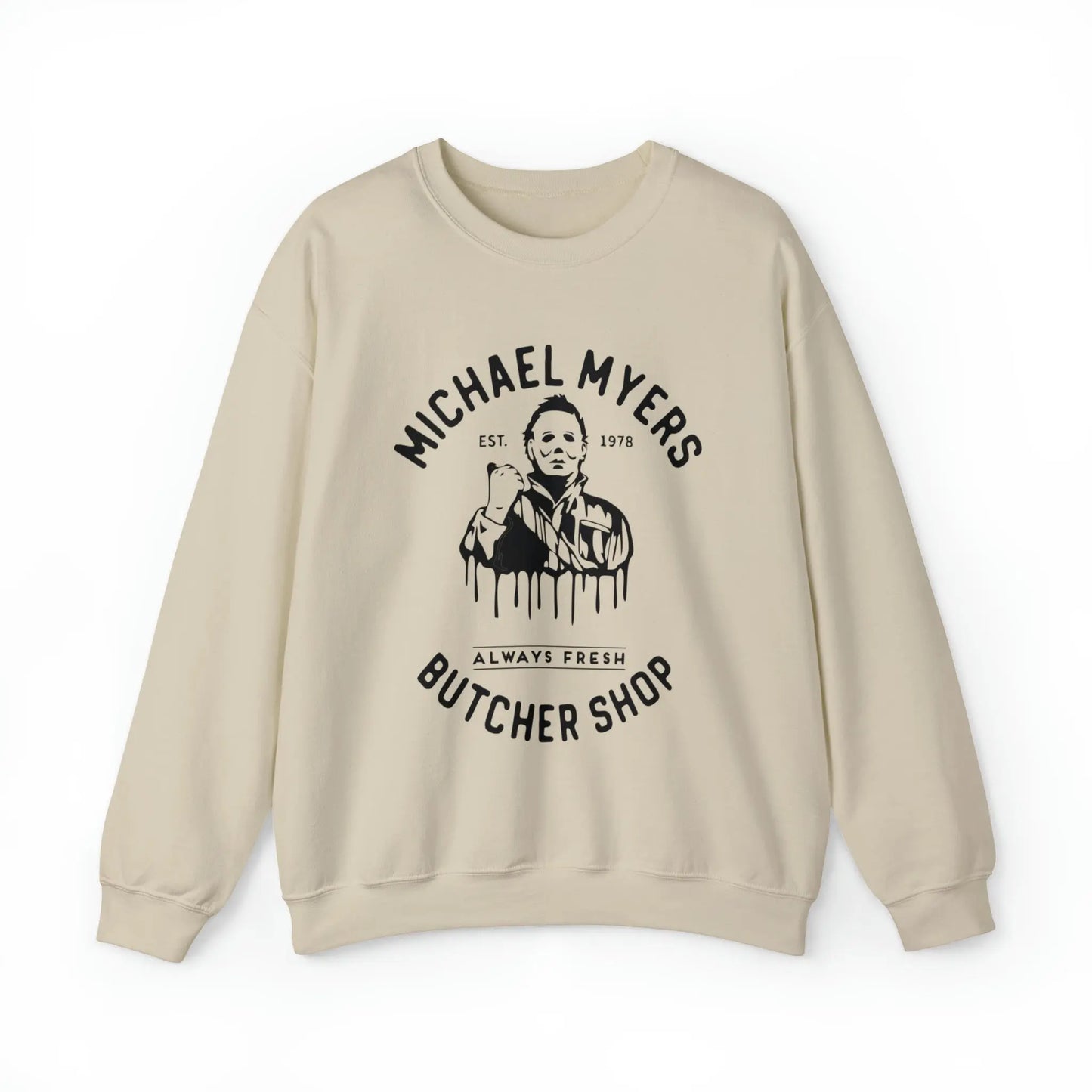 Halloween Michael Myers Butcher Shop Sweatshirt Printify