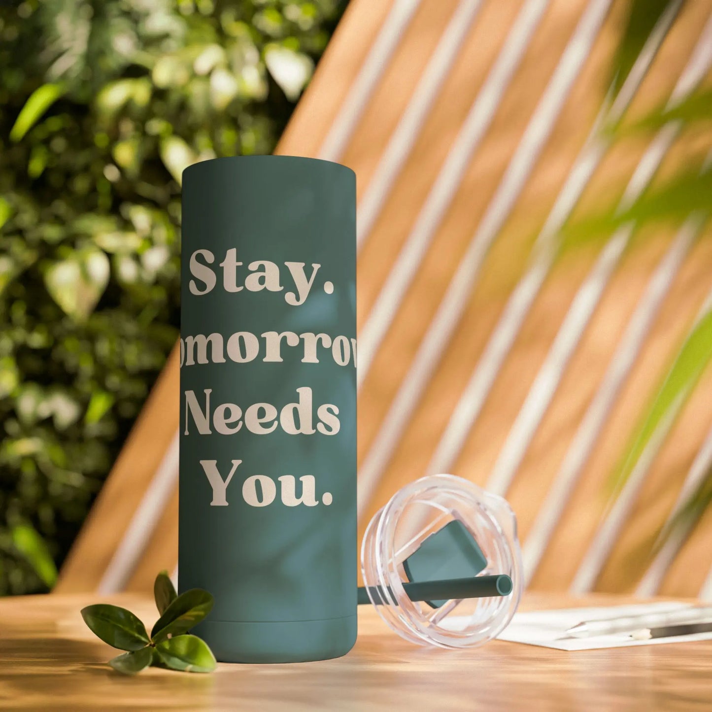 Suicide Awareness Stay Tomorrow Needs You Maars Maker Skinny Matte Tumbler, 20oz Printify