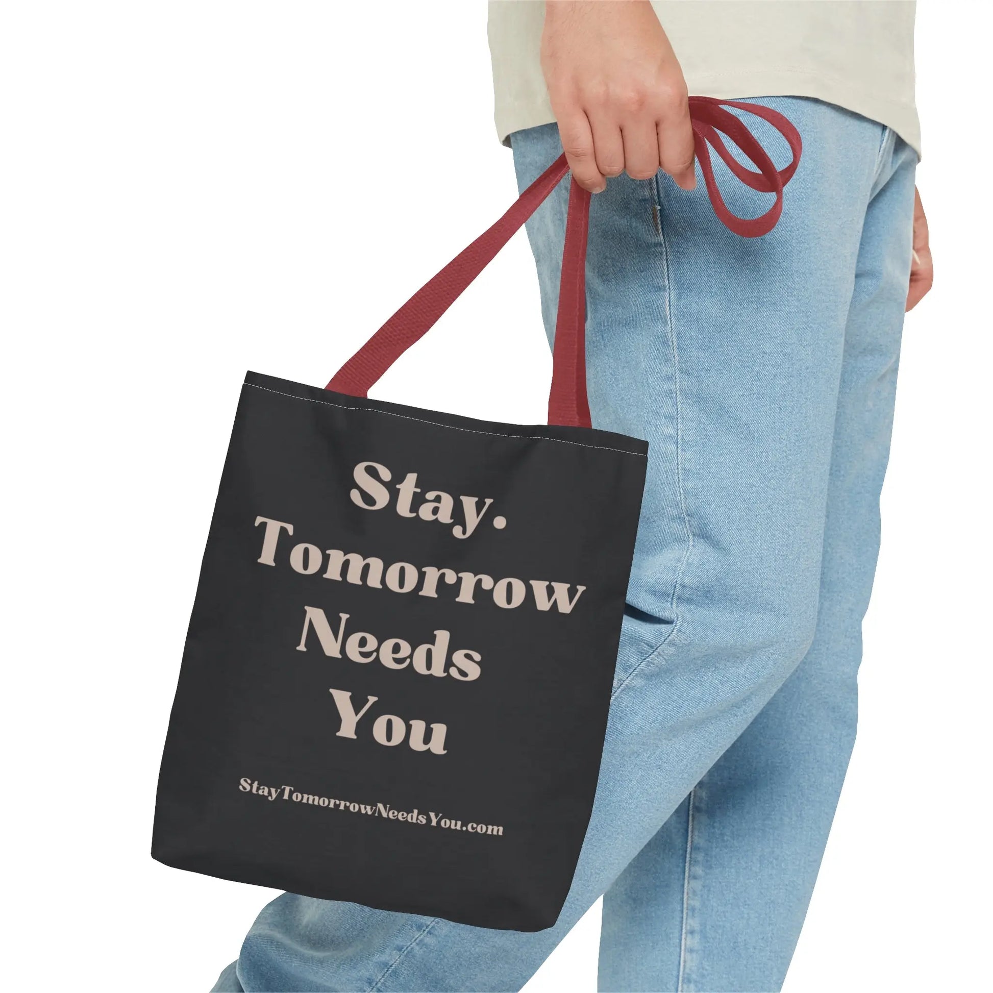 Stay Tomorrow Needs You Tote Mental Health Awareness Suicide Prevention Mothers Day Fathers Day Gift Veterans Support Military Gift Summer 2024 Beach Bag Pool Bag