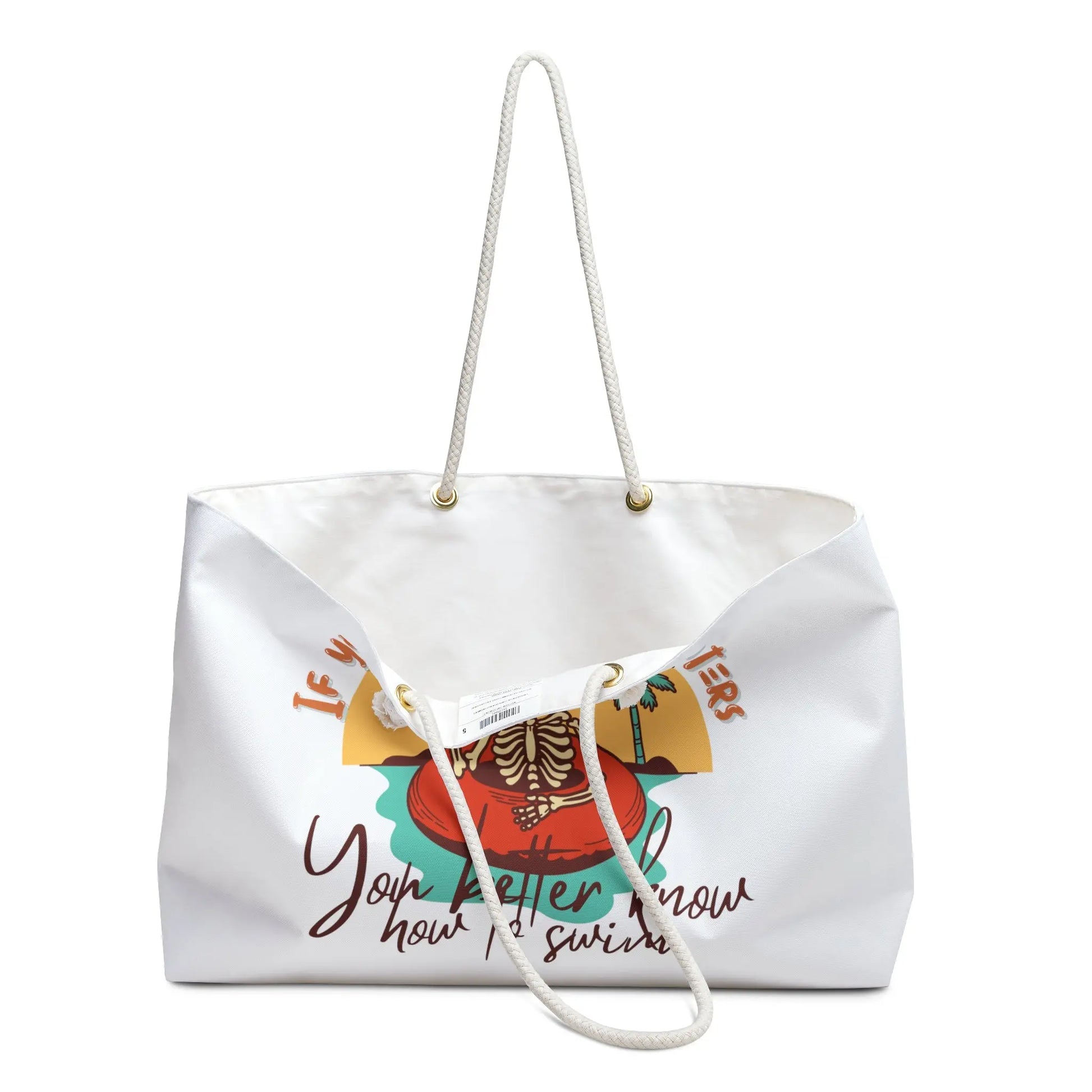 If you're testing my waters you better know how to swim funny sarcastic ocean summer beach pool bag tote vacation women trendy retro beach ocean Mother’s Day gift - Stay Tomorrow Needs You If you're testing my waters you better know how to swim funny sarcastic ocean summer beach pool bag tote vacation women trendy retro beach ocean Mother’s Day gift