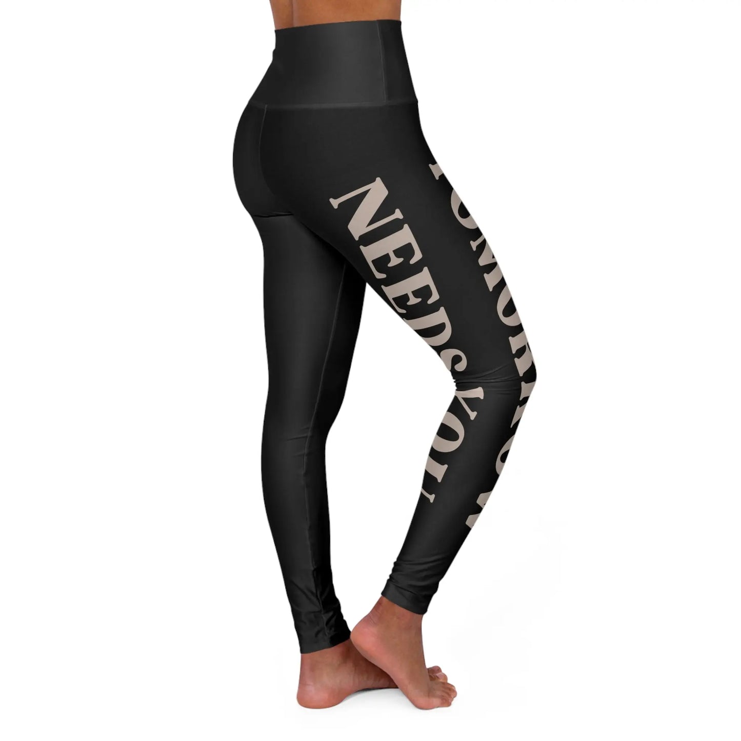Suicide Awareness Stay Tomorrow Needs You High Waisted Yoga Leggings Printify