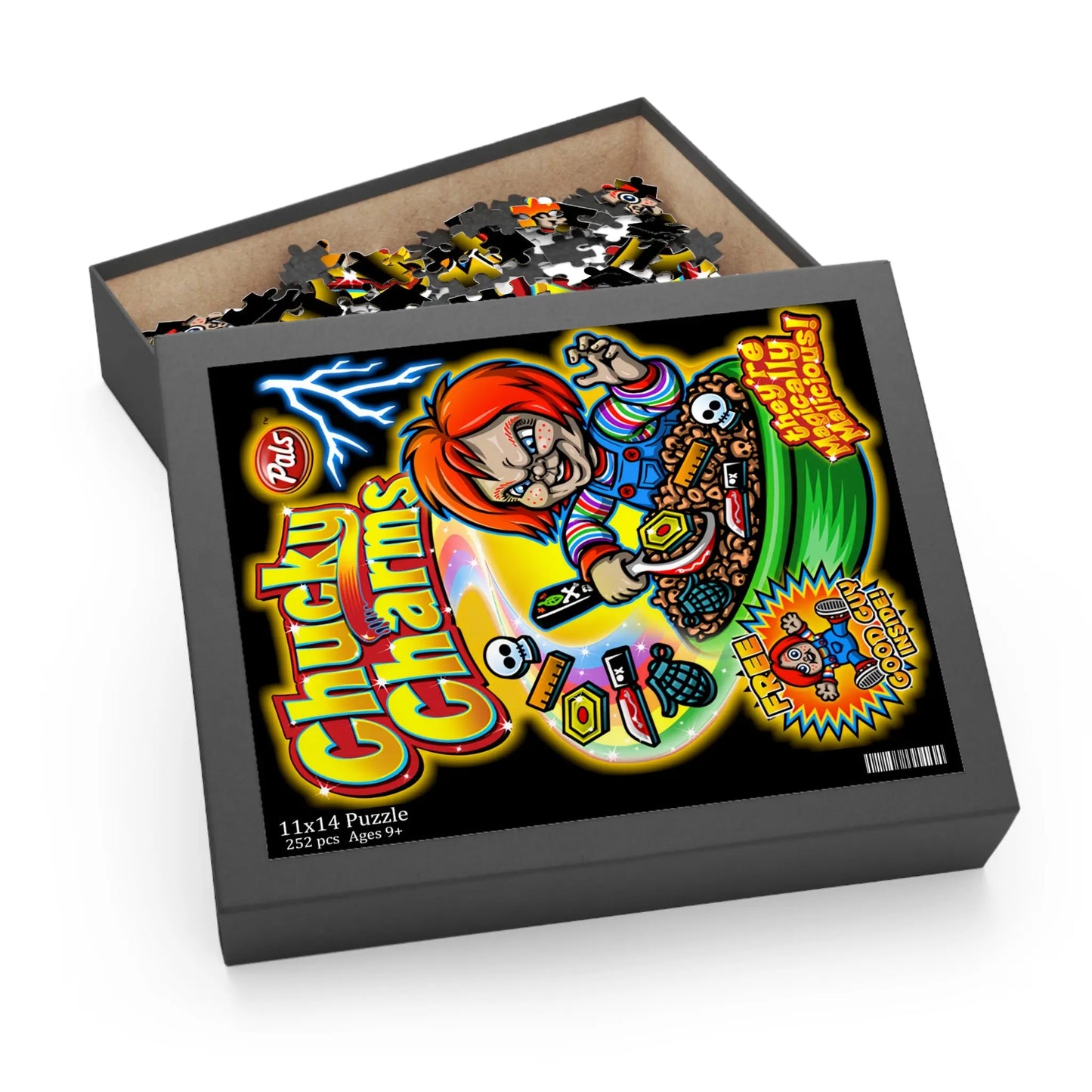 Child’s Play Chucky Puzzle Chucky Charms horror movie gifts jigsaw puzzle - papercraneco