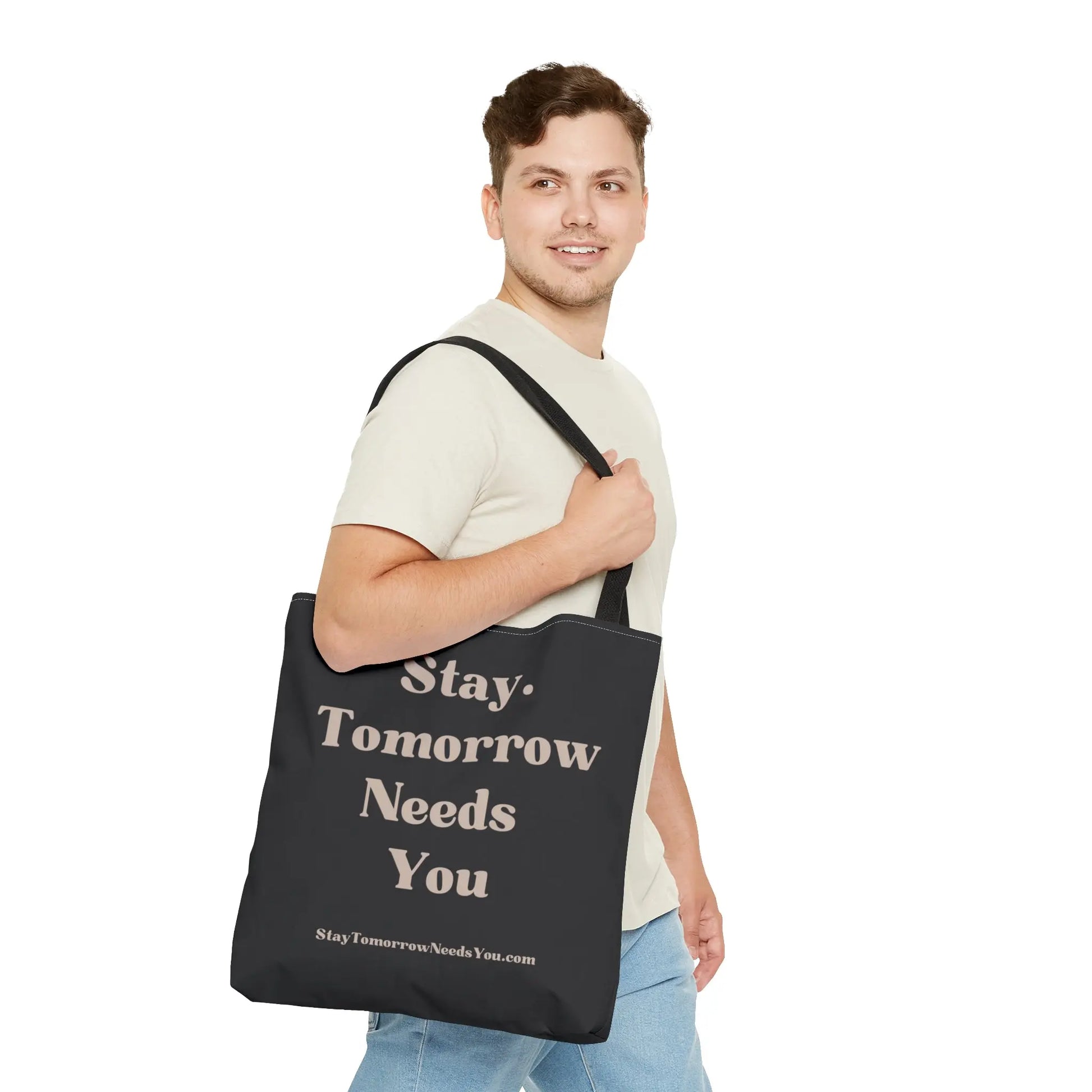 Stay Tomorrow Needs You Tote Mental Health Awareness Suicide Prevention Mothers Day Fathers Day Gift Veterans Support Military Gift Summer 2024 Beach Bag Pool Bag
