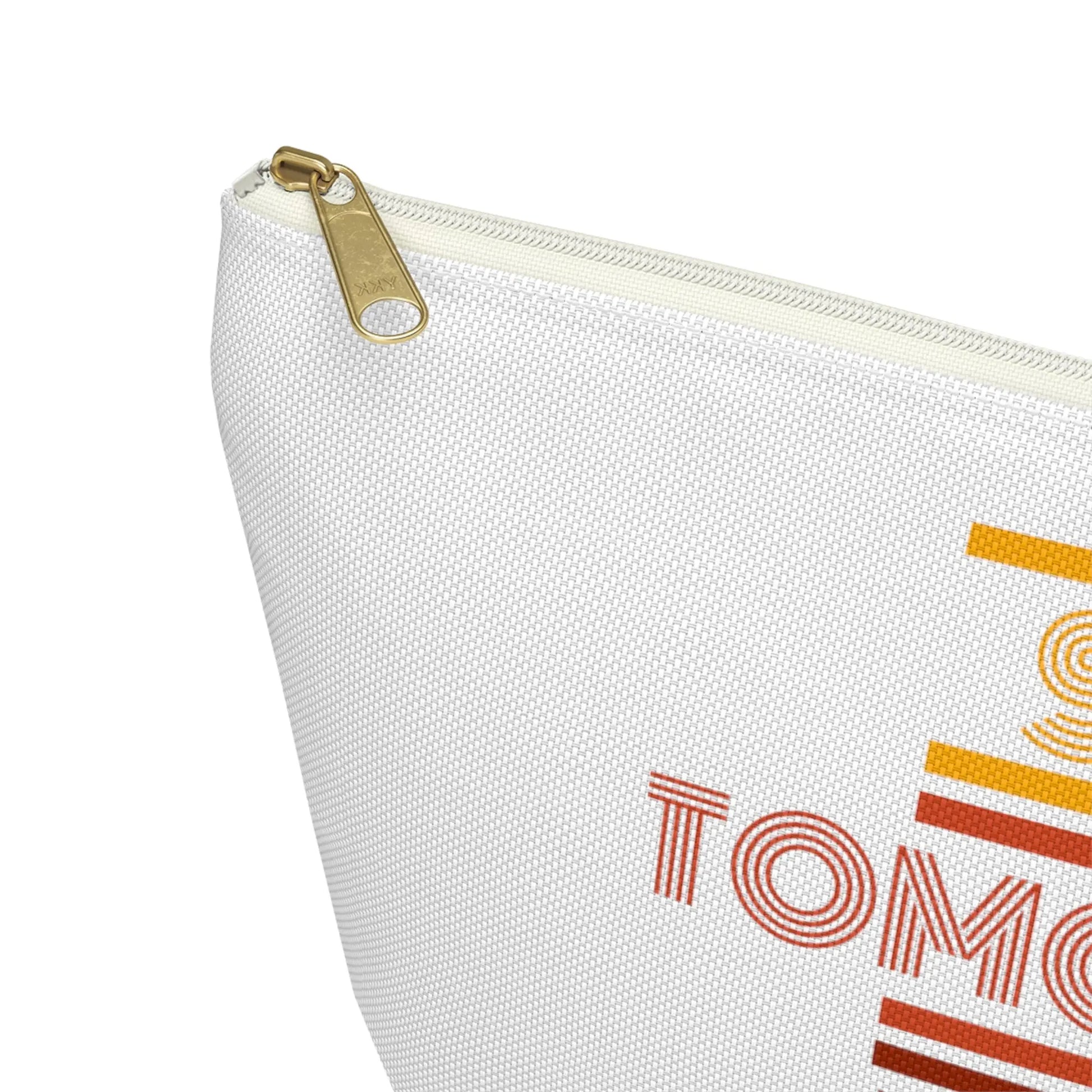Stay, tomorrow needs you retro makeup Bag accessory Pouch w T-bottom - papercraneco
