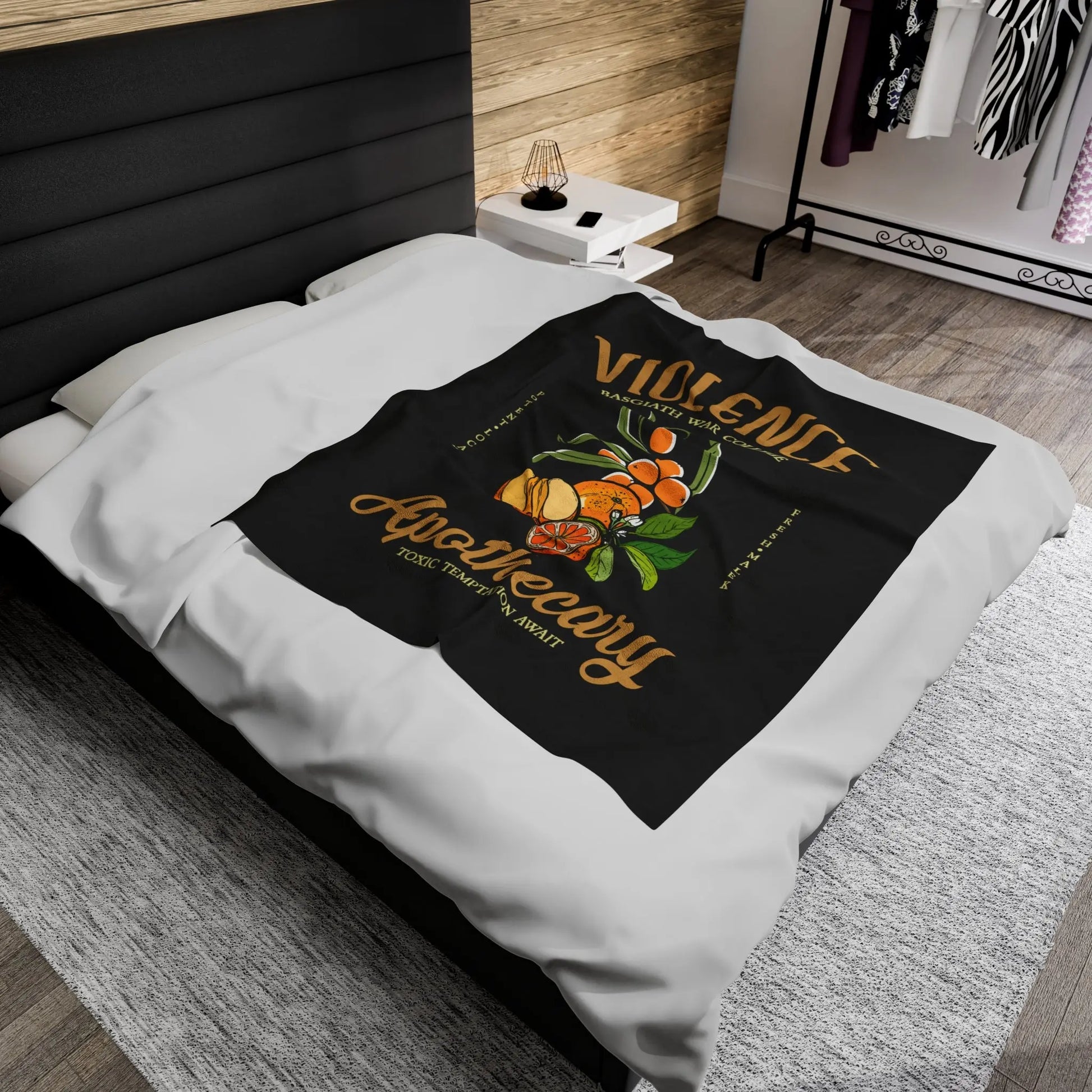 Fourth Wing Iron Flame Vintage-Style Violence Basgiath War College Apothecary Throw Blanket | Inspired by Rebecca Yarros - Stay Tomorrow Needs You