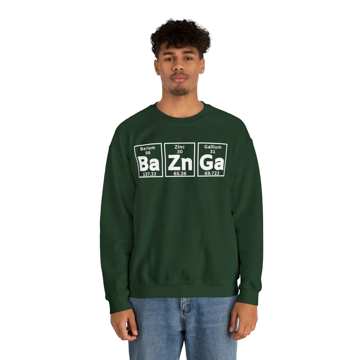 Geek Chic Big Bang Theory Sweatshirt - 'Ba Zn Ga' Periodic Table Printify