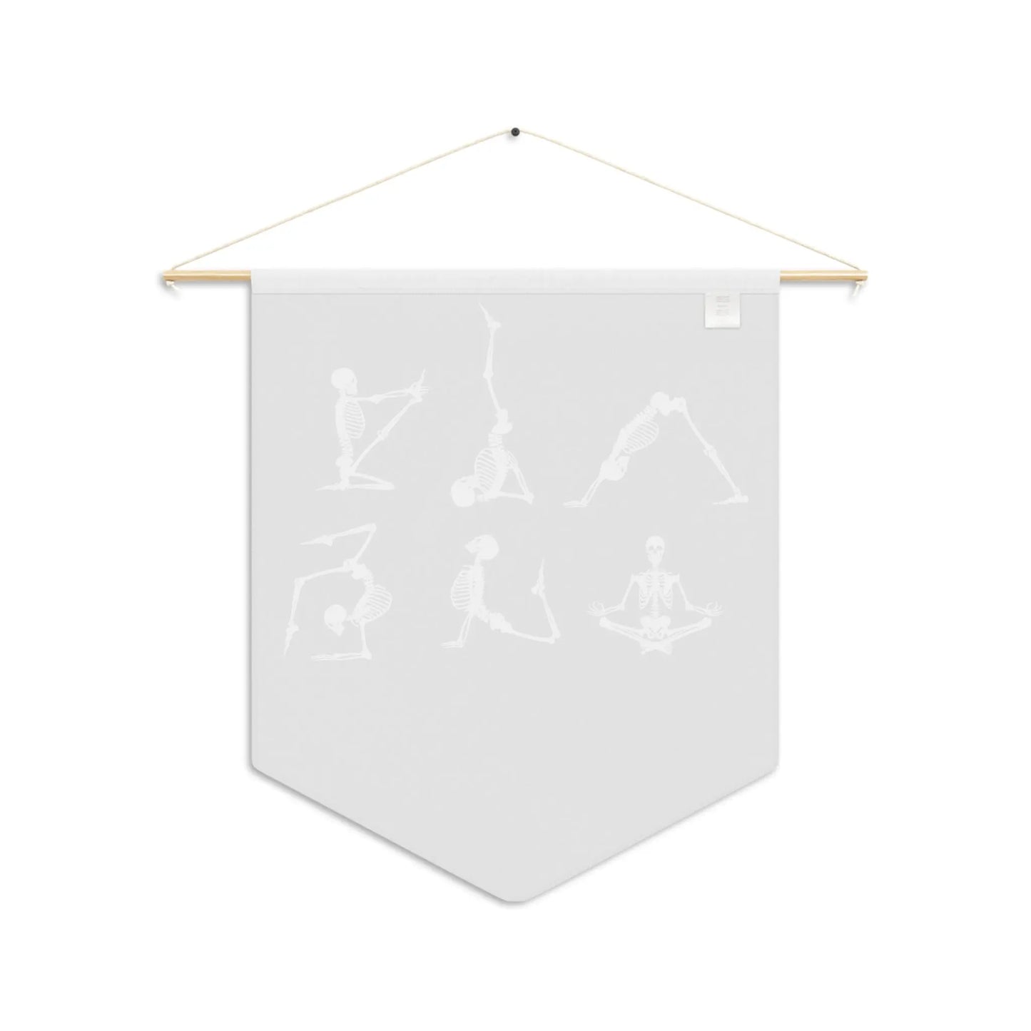 Yoga Pose Skeletons Namaste Pennant - papercraneco