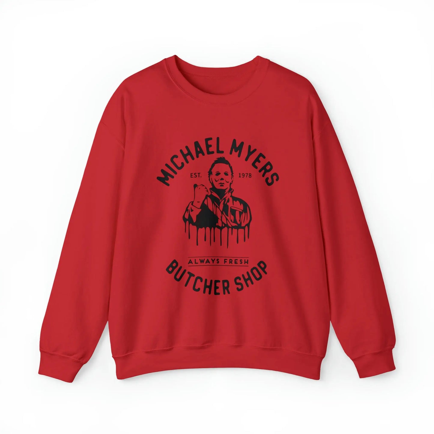 Halloween Michael Myers Butcher Shop Sweatshirt Printify