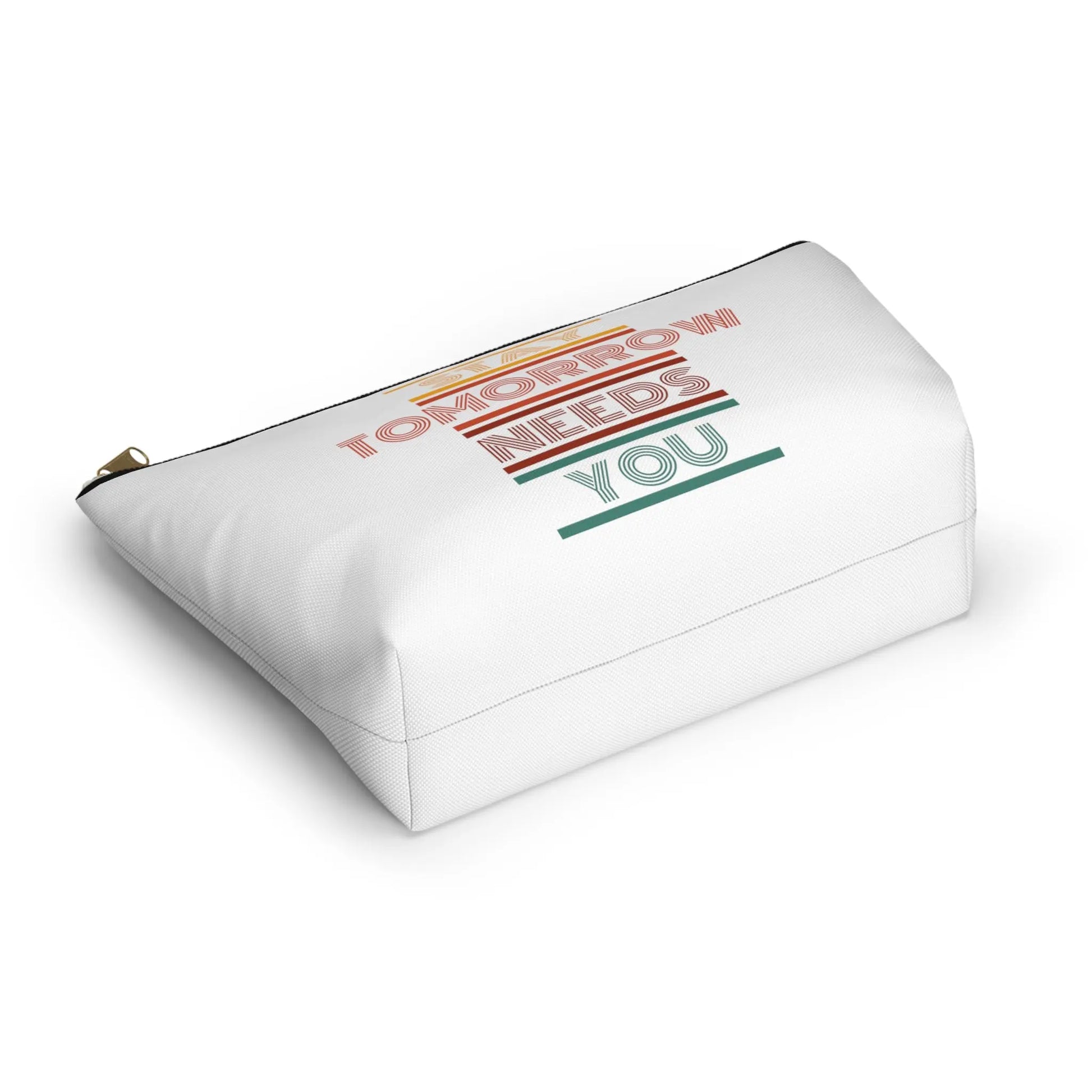 Stay, tomorrow needs you retro makeup Bag accessory Pouch w T-bottom - papercraneco