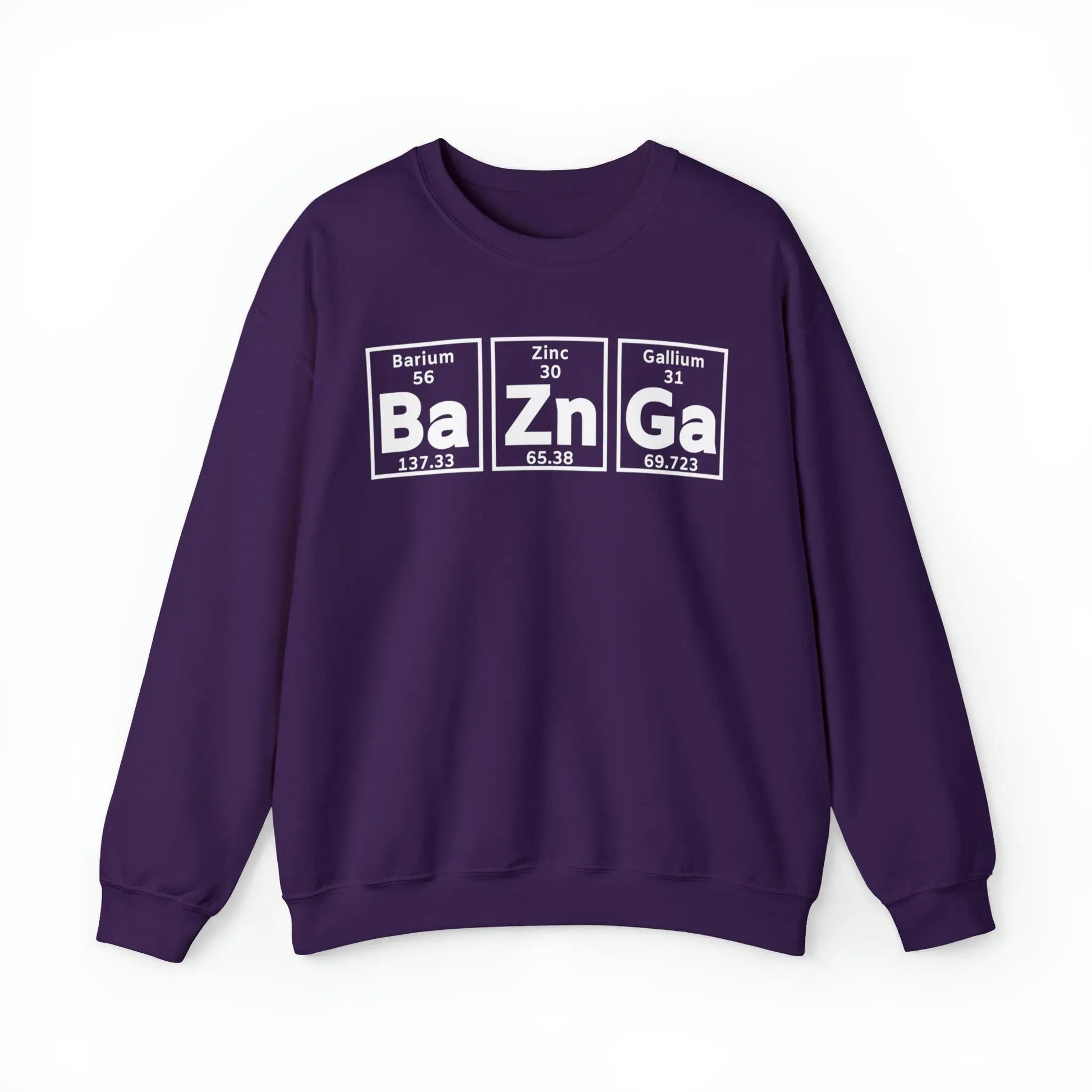 Geek Chic Big Bang Theory Sweatshirt - 'Ba Zn Ga' Periodic Table Printify