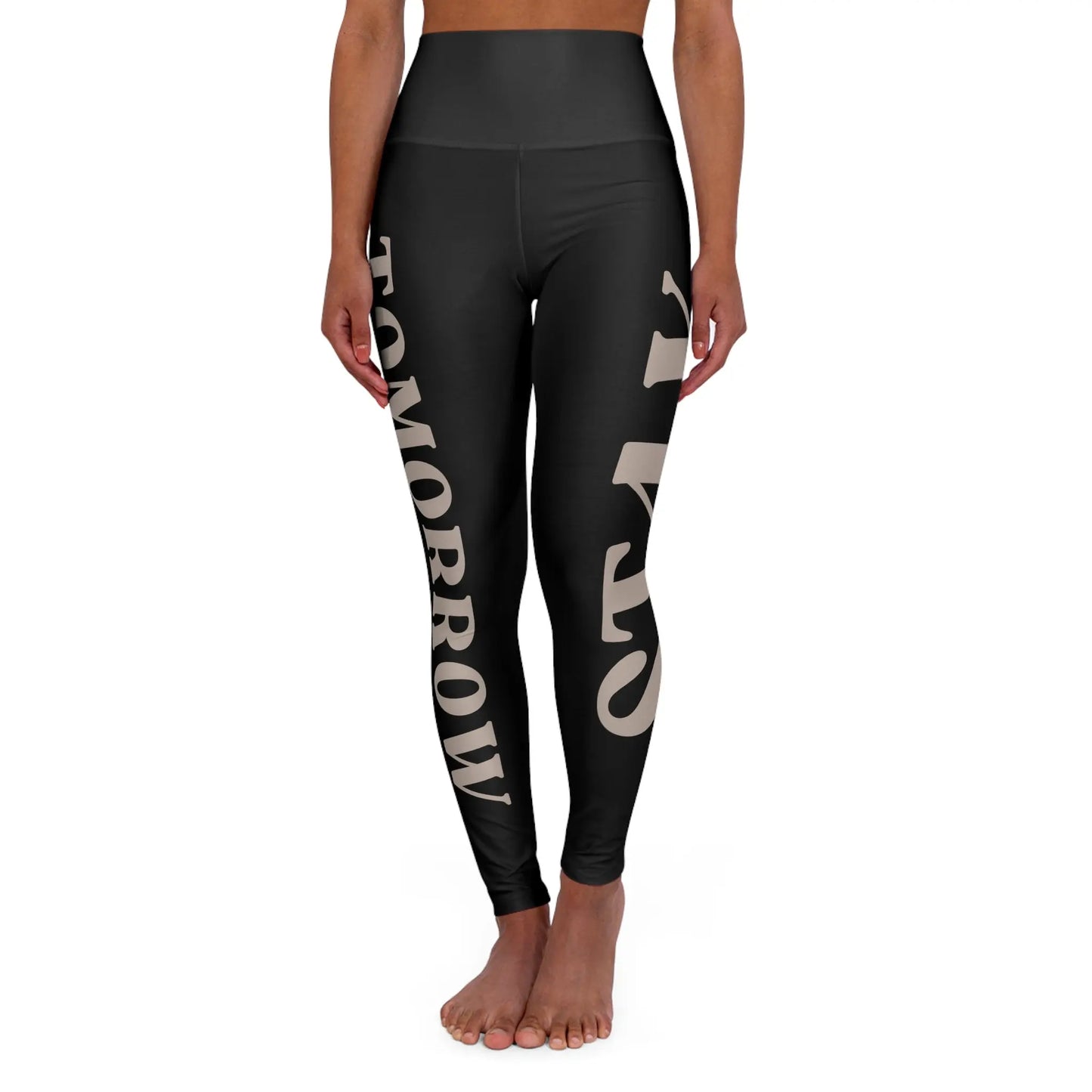 Suicide Awareness Stay Tomorrow Needs You High Waisted Yoga Leggings Printify