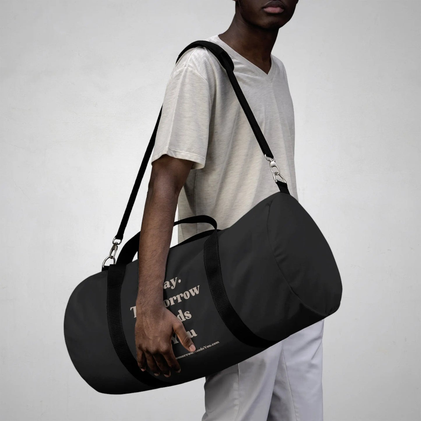 Stay Tomorrow Needs You Suicide Awareness Gym Duffel Bag - Carry your gear with style and spread mental health awareness. Stay motivated! Shop now
