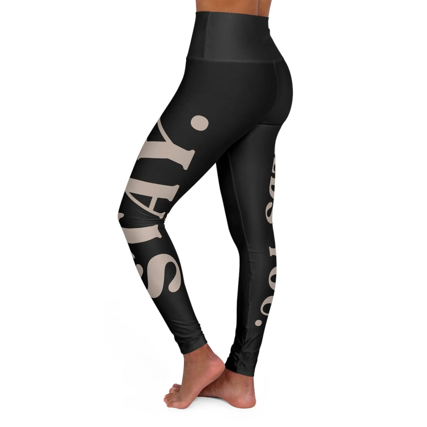 Suicide Awareness Stay Tomorrow Needs You High Waisted Yoga Leggings Printify