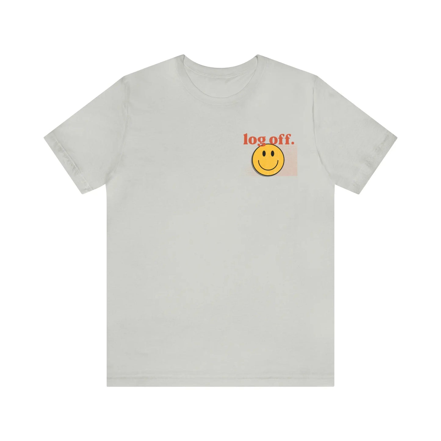 Stay Present with Retro 'Log Off' Smiley Face T-Shirt - papercraneco
