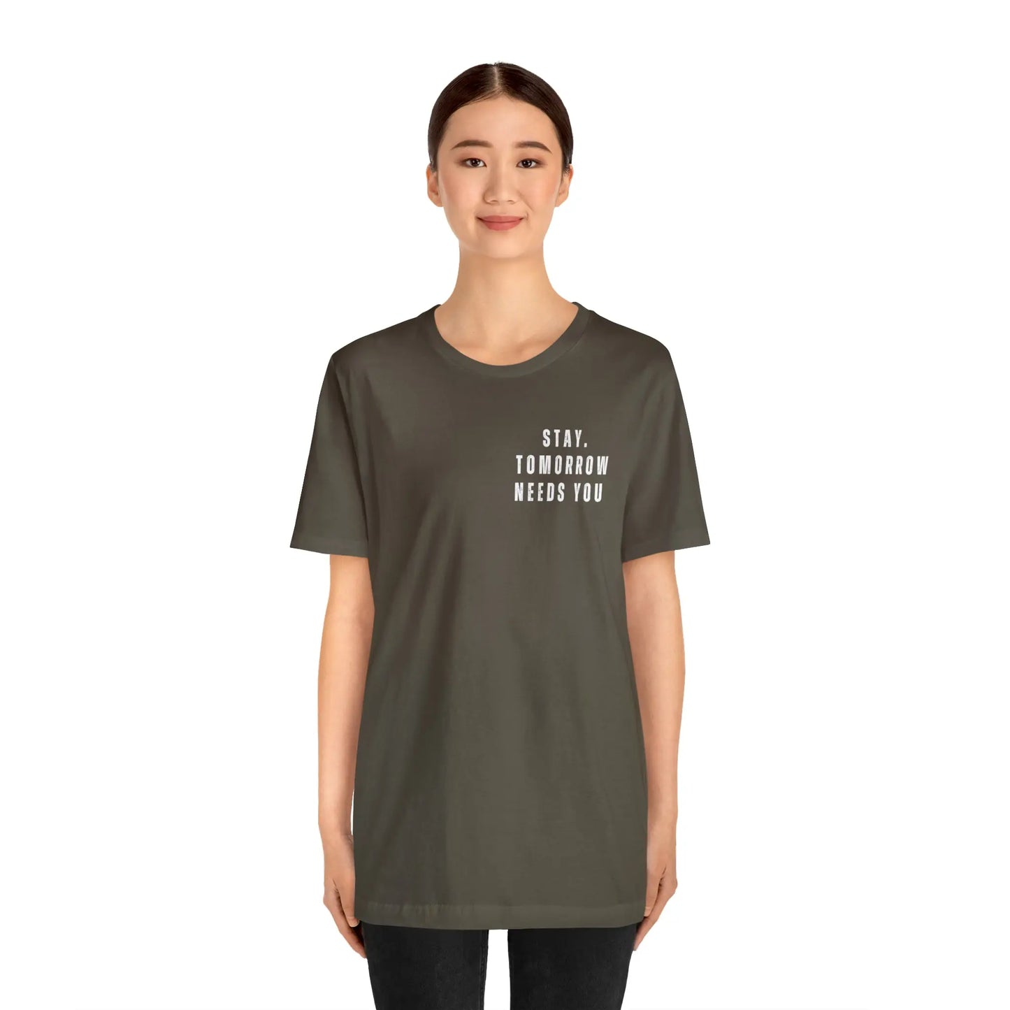 Stay Tomorrow Needs You Mental Health awareness suicide prevention T Shirt Printify