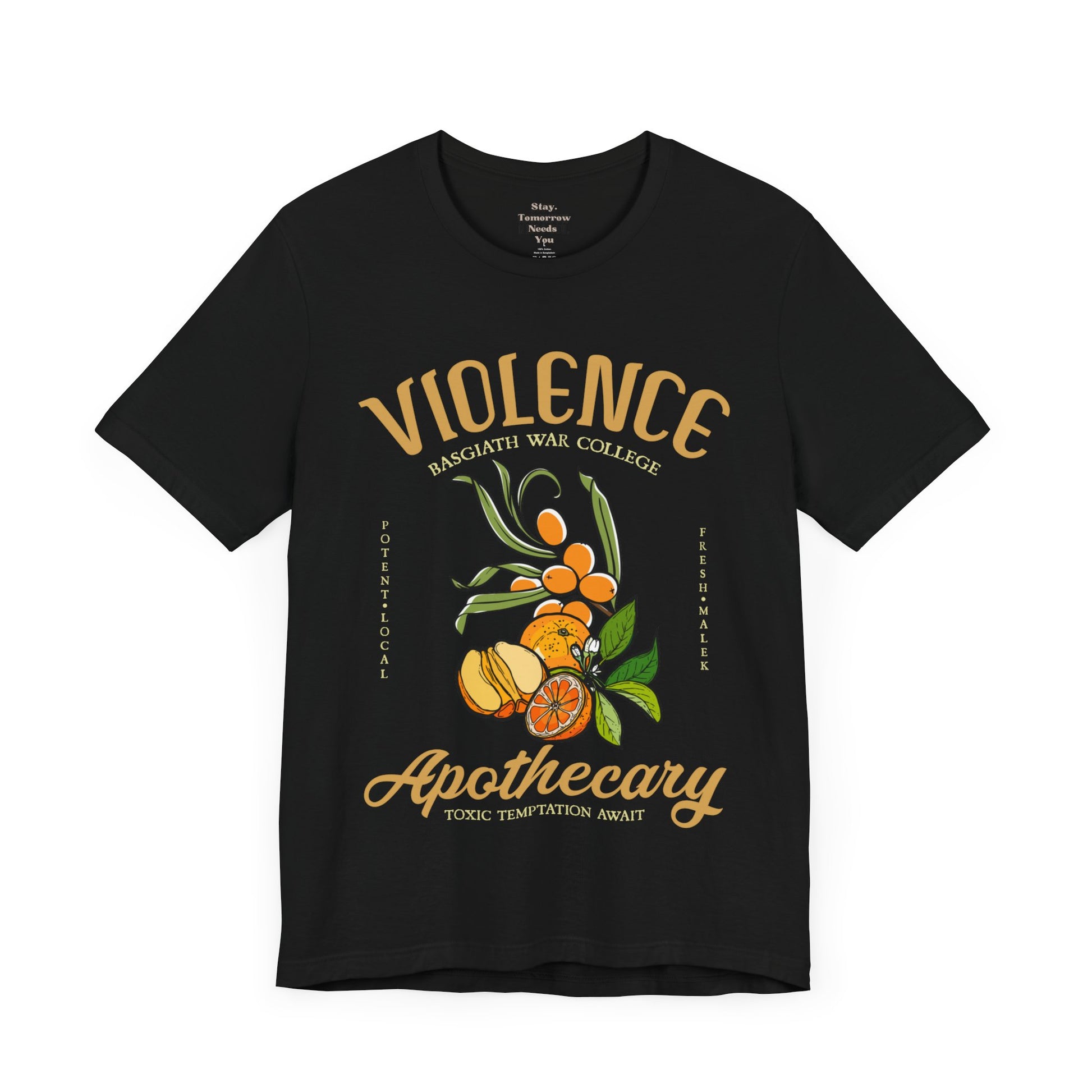 Onyx Storm Fourth Wing Iron Flame Vintage-Style Violence Basgiath War College Apothecary T-Shirt Inspired by Rebecca Yarros BookTok Book Club Empyrean Series Fantasy