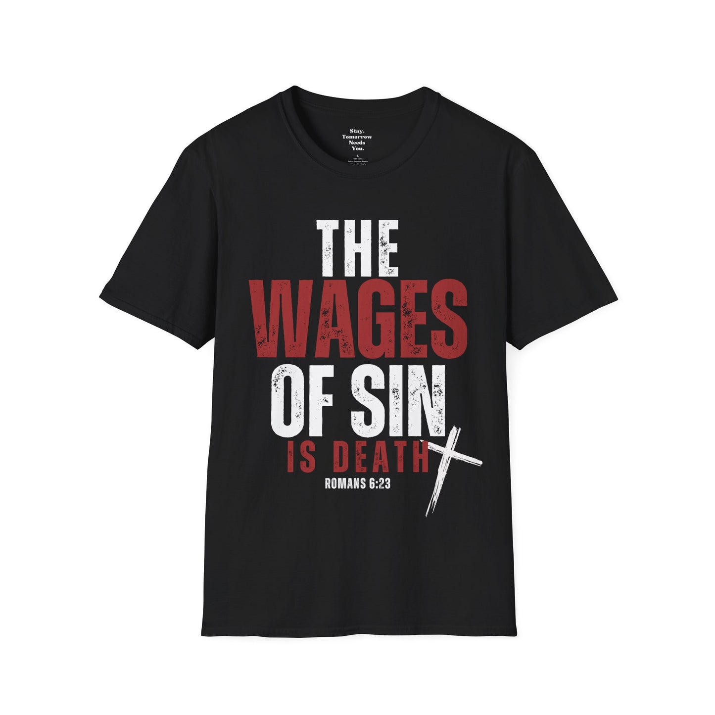 Romans 6:23 The Wages of Sin is Death Bible Verse Scripture Christian Gift Mens Faith God Jesus Bible Christmas Gift