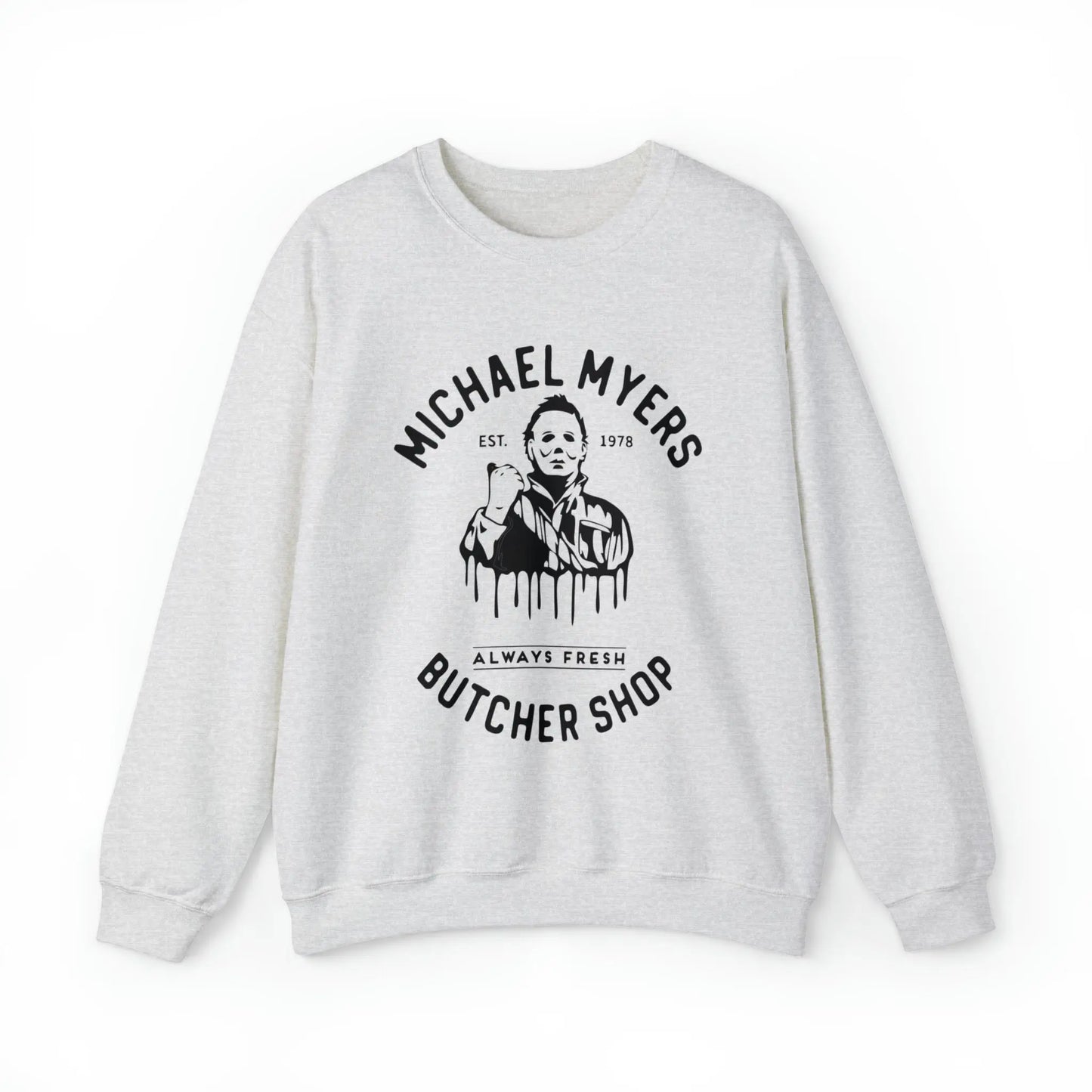 Halloween Michael Myers Butcher Shop Sweatshirt Printify