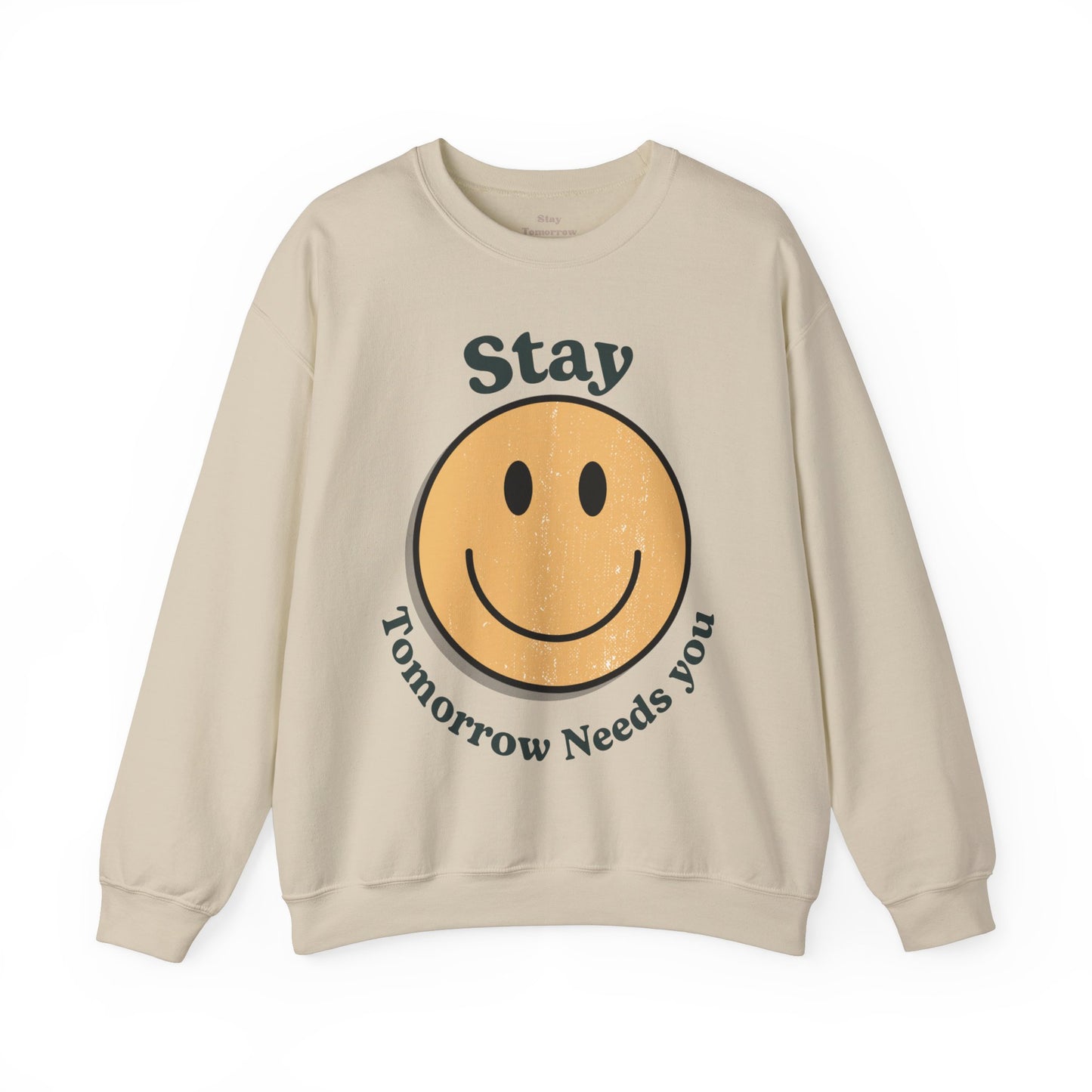 Retro Smiley Stay Tomorrow Needs You Suicide Prevention Sweatshirt Mental Health Awareness Gift Veterans Support Military Gift Christmas