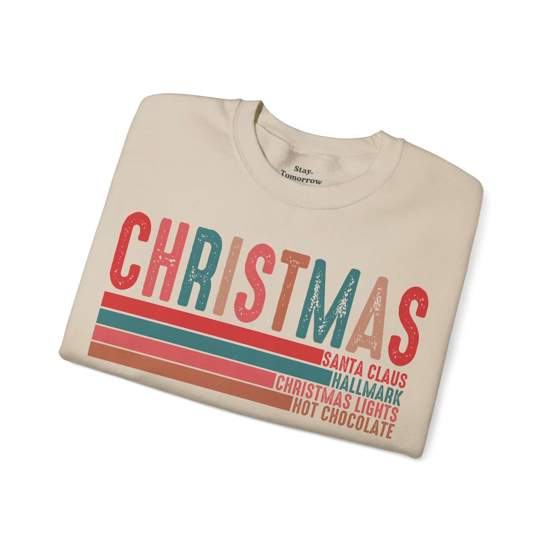 Christmas Sweatshirt 2024 Retro Nostalgic Holiday Season