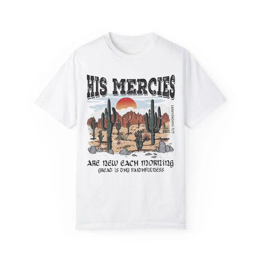 Boho Christian Shirts Christian tshirt Bible Verse Shirt Trendy Christians Jesus Apparel Faith Based Shirt His Mercies Are New Vintage