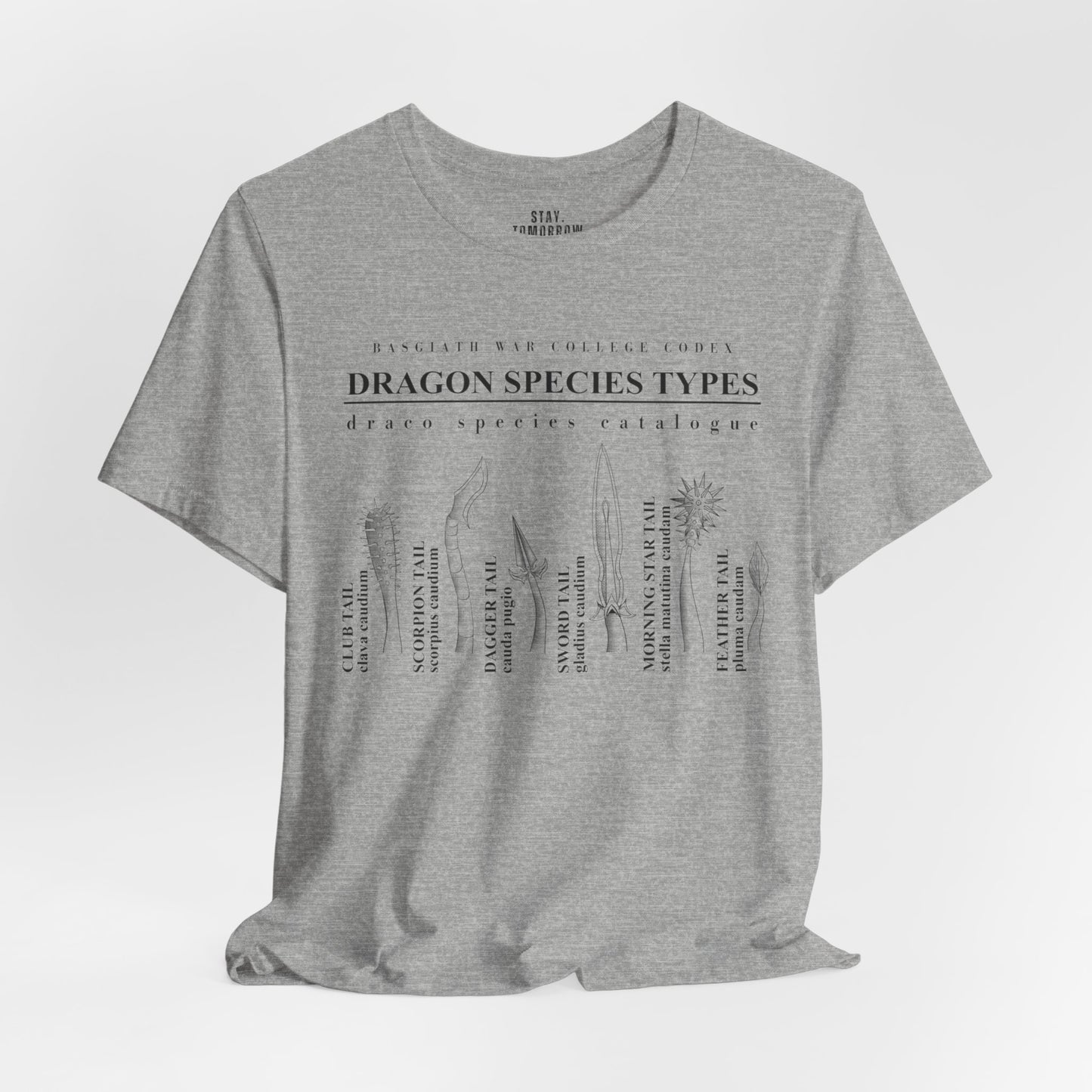 Onyx Storm Fourth Wing Iron Flame Basgiath War College Codex of Dragon Species T-Shirt Book Lovers | Inspired by Rebecca Yarros Bookish Gifts BookTok Bibliophile