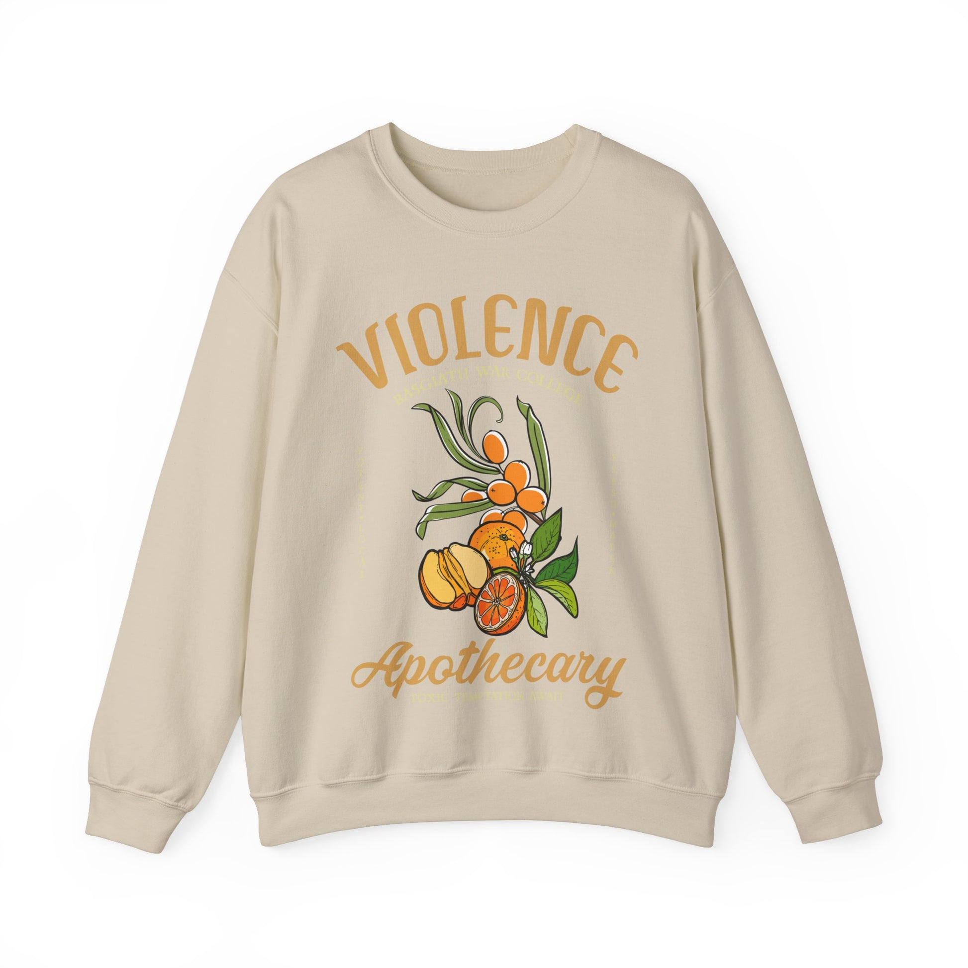 Onyx Storm Fourth Wing Iron Flame Vintage-Style Violence Basgiath War College Apothecary Sweatshirt | Inspired by Rebecca Yarros - Stay Tomorrow Needs You