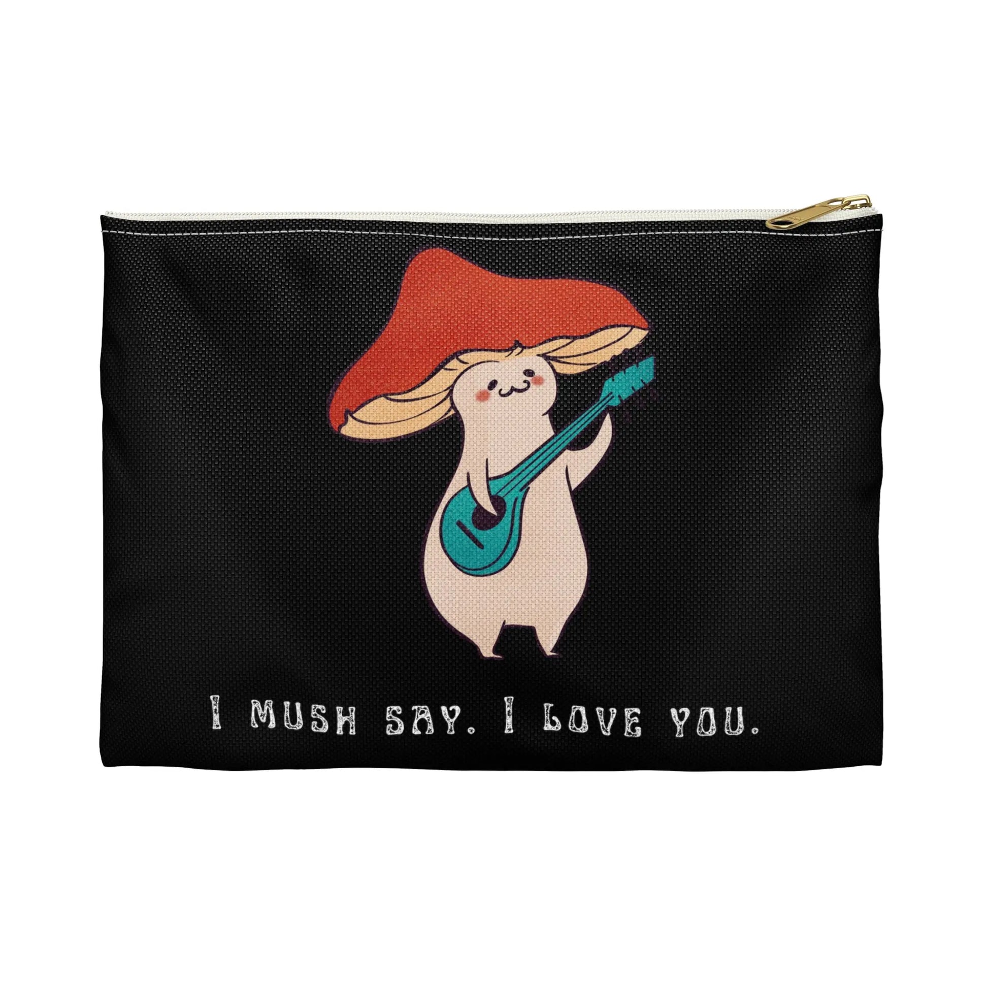 I mush say I love you cute funny pun gift Accessory Pouch Printify