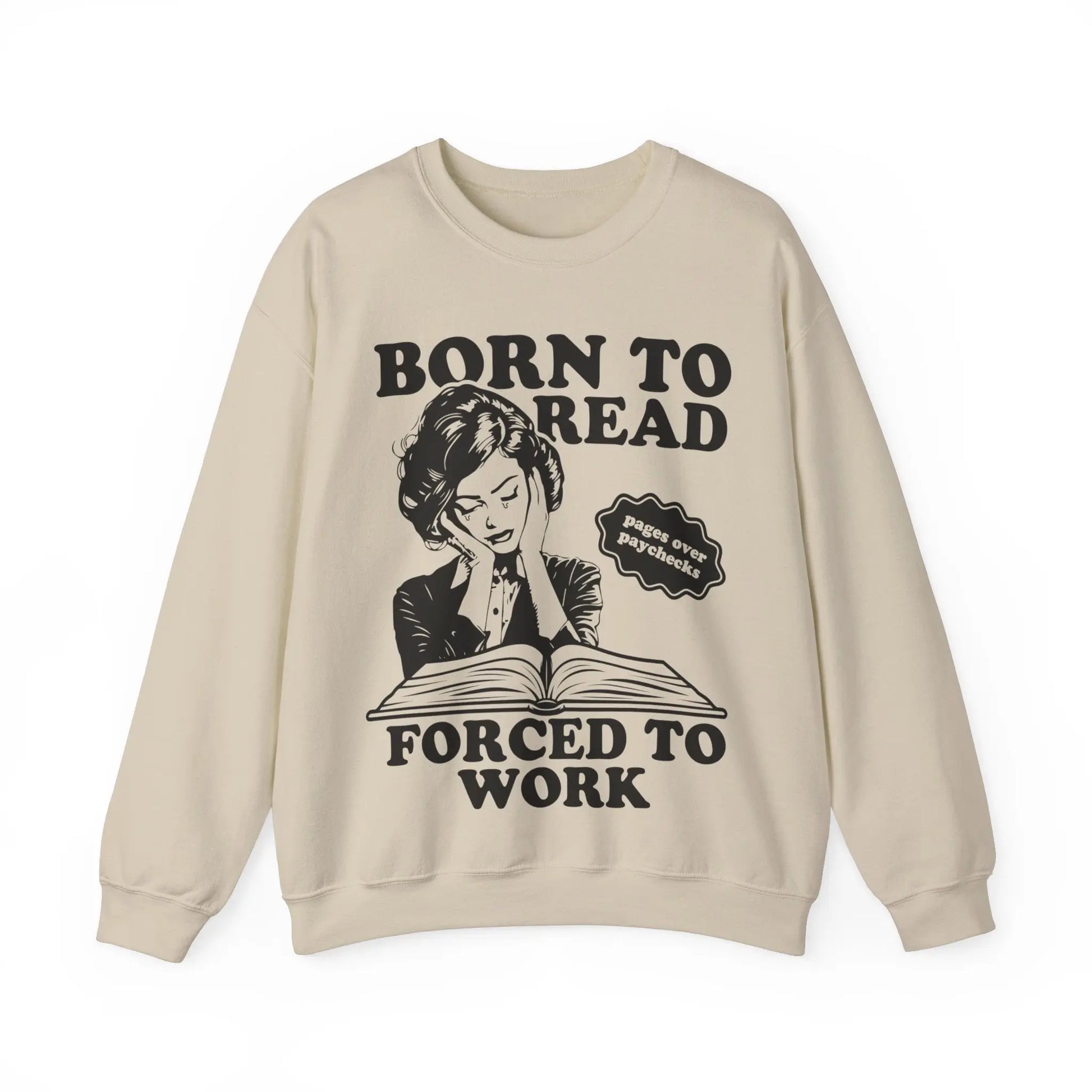 Born To Read Forced to Work Retro Spicy Smut Bookish Gift Bibliophile Dark Romantasy Reader Book Club Lover BookTok - Stay Tomorrow Needs You Born To Read Forced to Work Retro Spicy Smut Bookish Gift Bibliophile Dark Romantasy Reader Book Club Lover BookTok