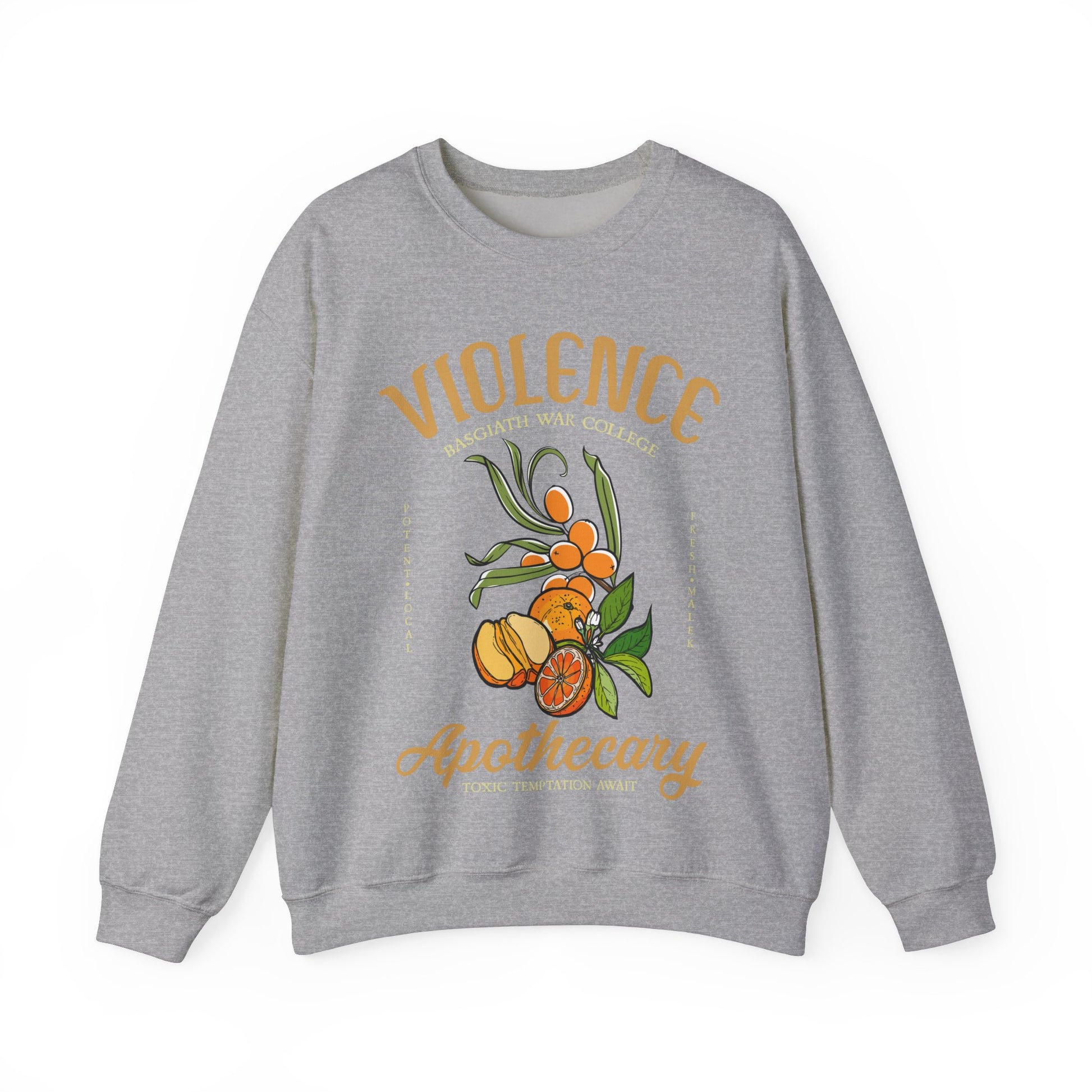 Onyx Storm Fourth Wing Iron Flame Vintage-Style Violence Basgiath War College Apothecary Sweatshirt | Inspired by Rebecca Yarros - Stay Tomorrow Needs You