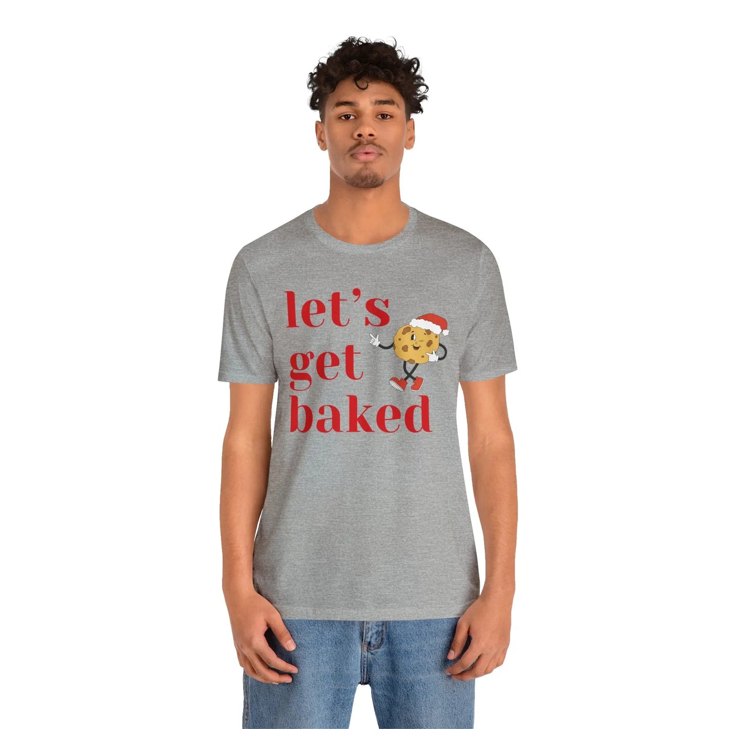 Let’s Get Baked Funny Christmas T Shirt Printify